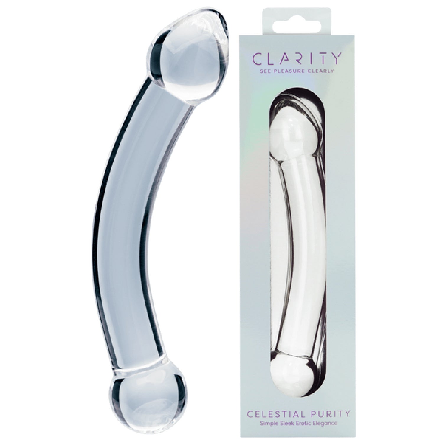 Celestial Purity 6.6 Inch Double-Ended Borosilicate Glass Dildo > Glass > Dildos