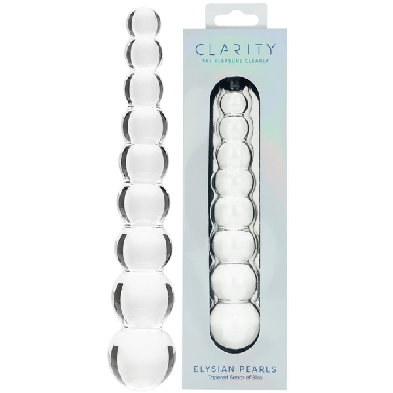 Elysian Pearls 6.7 Inch Borosilicate Glass Dildo Handblown Smooth Shaft > Glass > Dildos Main image