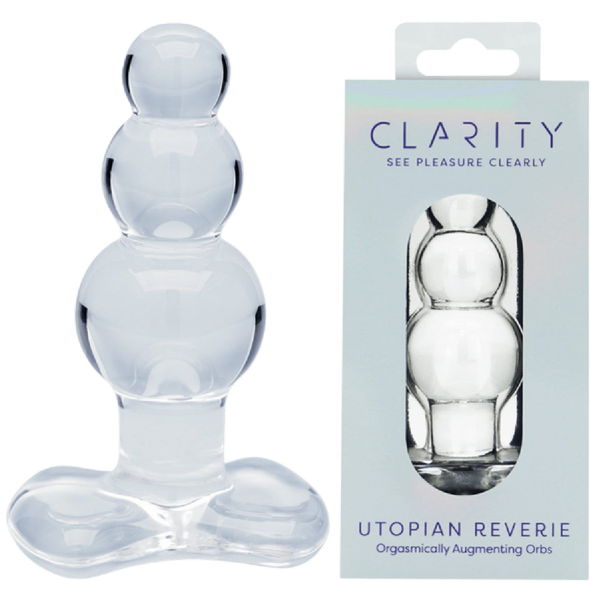 Utopian Reverie Handcrafted Borosilicate Glass Anal Beads 3.6 Inch Anal Toy > Glass > Dildos