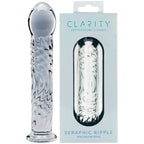 Seraphic Ripple Handblown Borosilicate Glass Dildo – Textured 6.2 Inch Insertable Length > Glass > Dildos