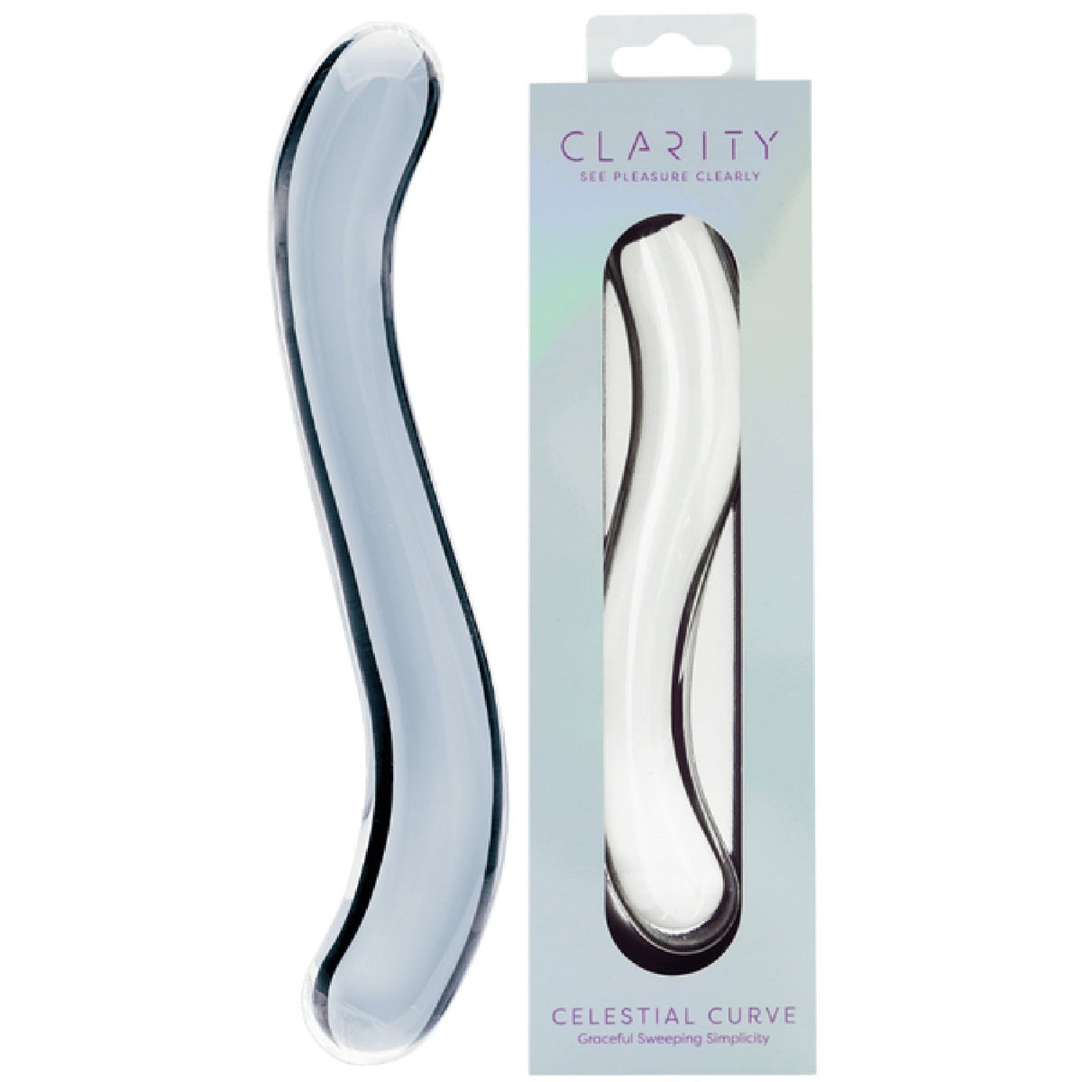 Celestial Curve 7.1 Inch Handblown Borosilicate Glass Double-Ended Dildo > Glass > Dildos