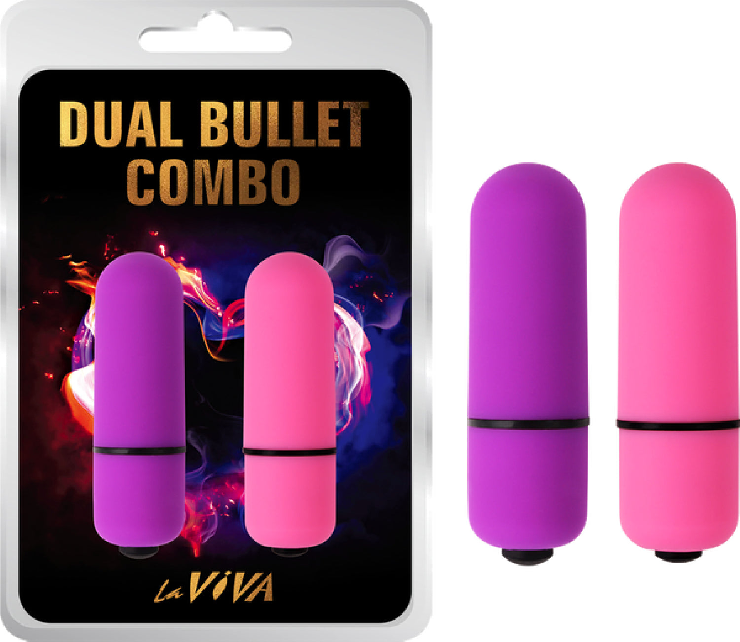 Laviva Dual Bullet Combo – Waterproof Silicone-Coated Dual Bullet Vibrator with 7 Functions Secondary image