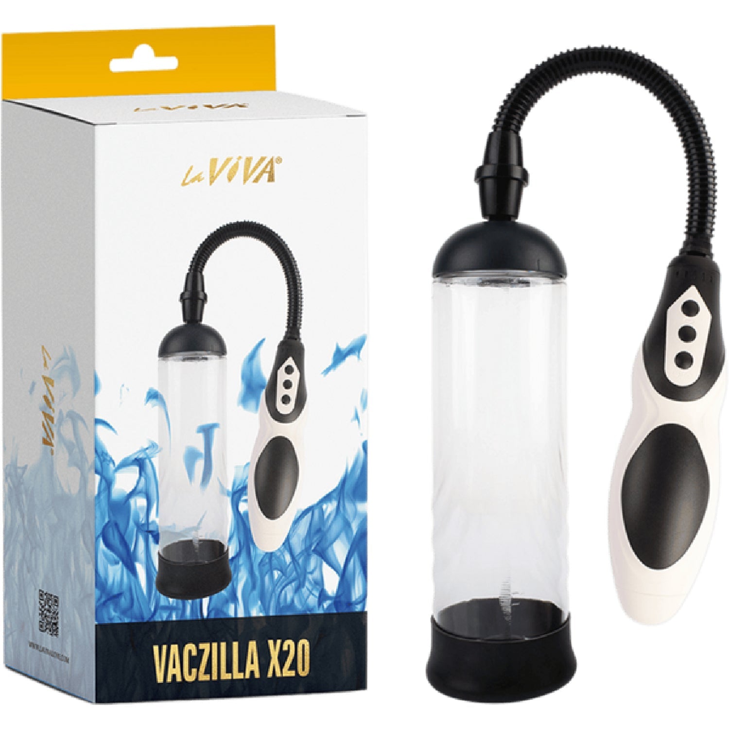 Vaczilla X20 Rechargeable Penis Pump with Silicone Sleeve and Penis Ring - 8 Intensity Levels Penis Pump > Pumps > Penis Pumps Electric