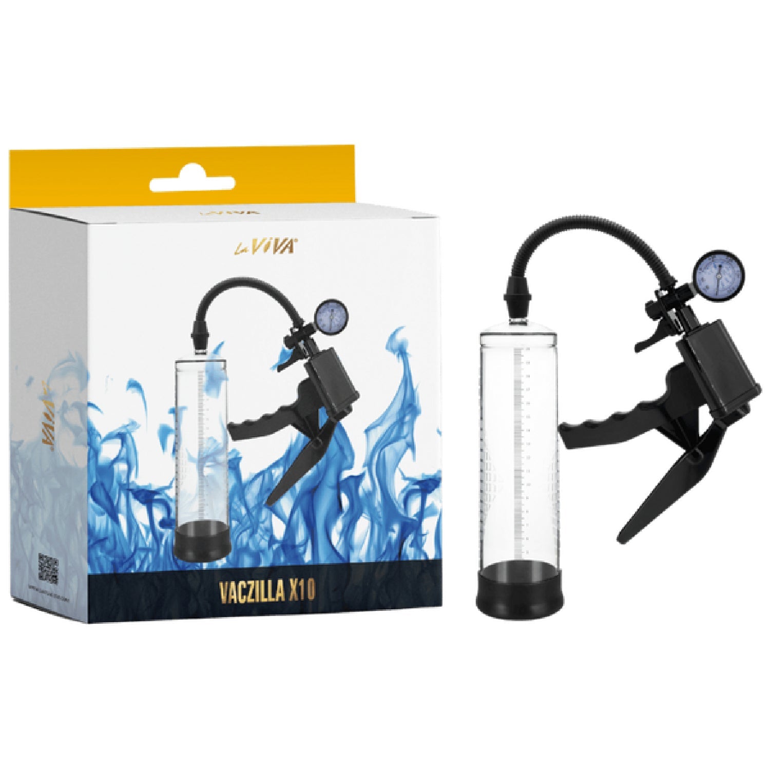 Vaczilla X10 Trigger Gauge Hand Grip – Penis Pump with Silicone Sleeve and Negative Pressure Gauge > Pumps > Penis Pumps
