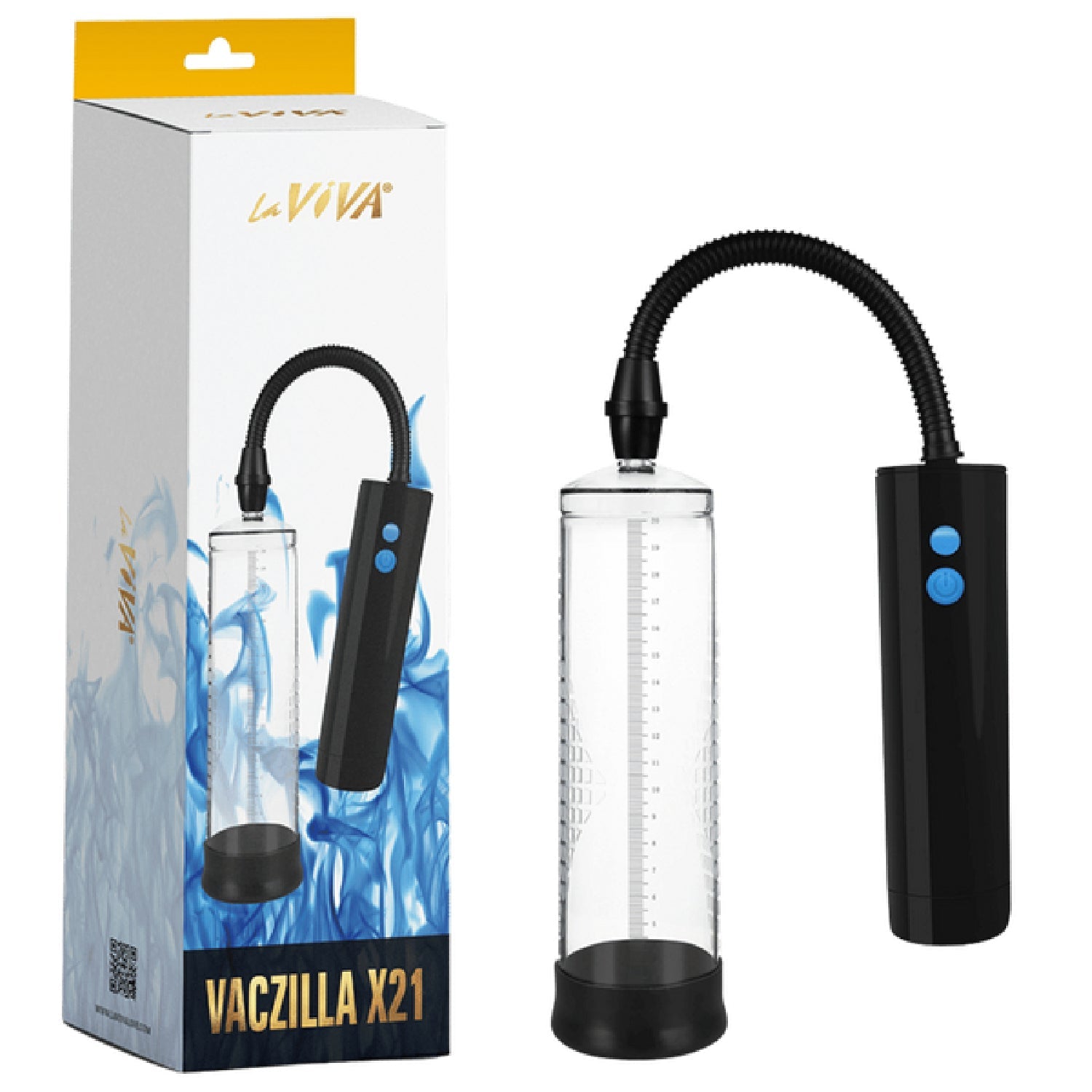 Vaczilla X21 (Black) – USB Rechargeable 3-Speed Cylinder Pump With Silicone Sleeve and Penis Ring > Pumps > Penis Pumps Electric Main image