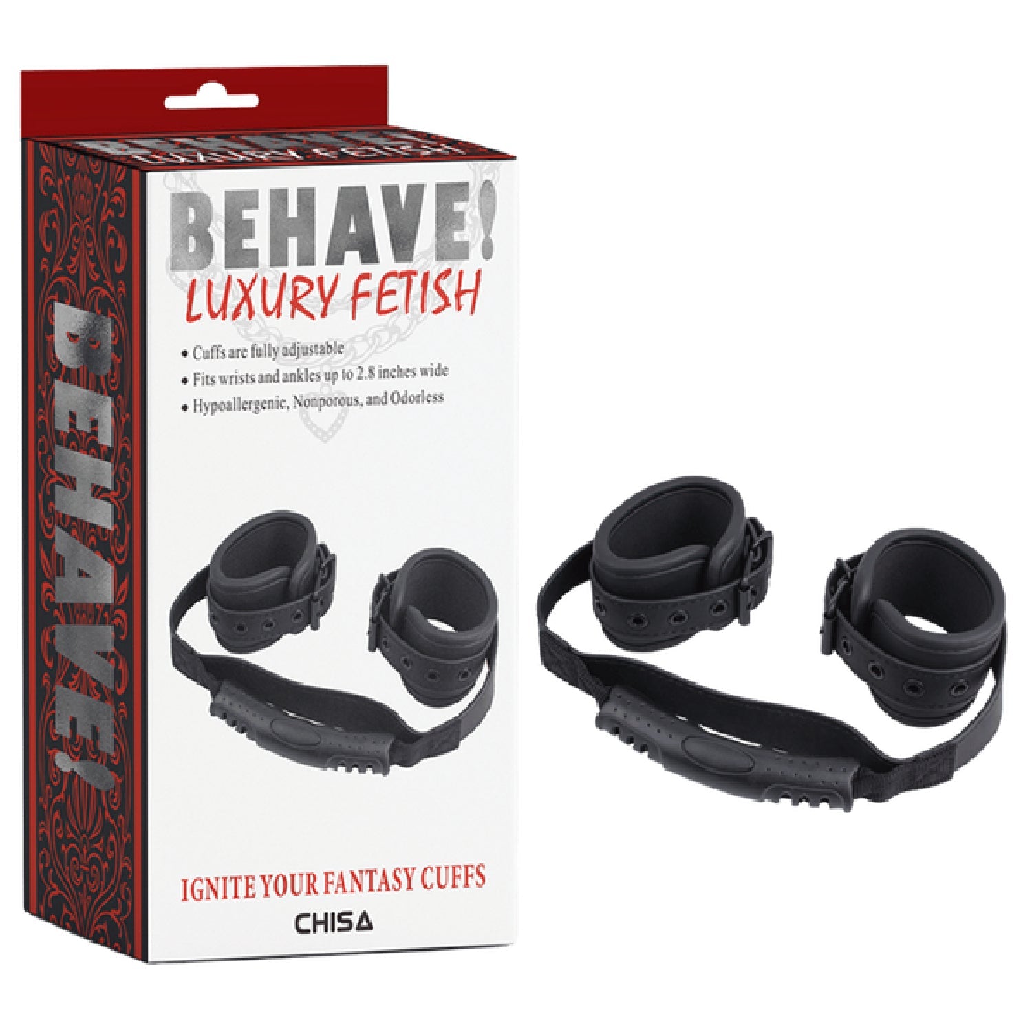 Ignite Your Fantasy Cuffs – Fully Adjustable Metal Hook Restraint Cuffs > Bondage Gear > Restraints