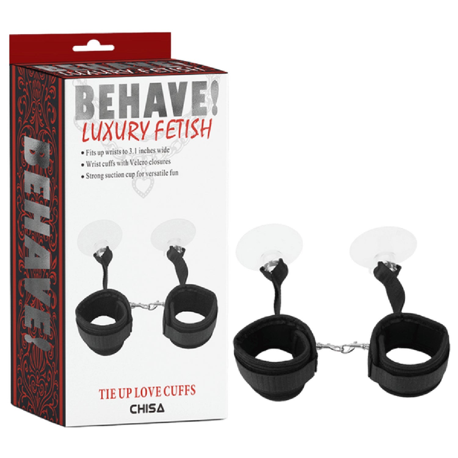 Tie Up Love Cuffs – Fully Adjustable Love Cuffs with Strong Suction Cups > Bondage Gear > Restraints