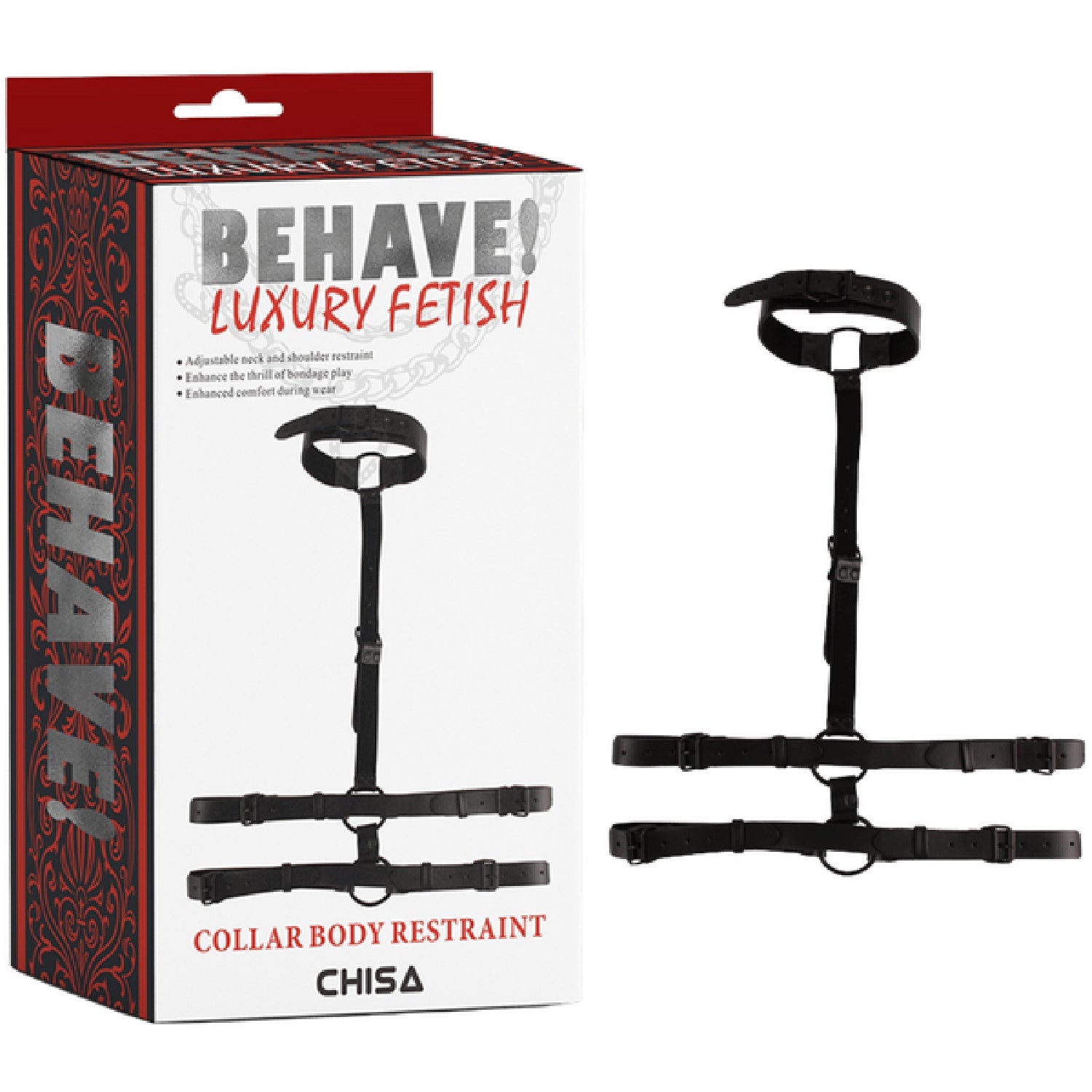 Collar Body Restraint – Adjustable Bondage Restraint > Bondage Gear > Collars & Leashes Main image