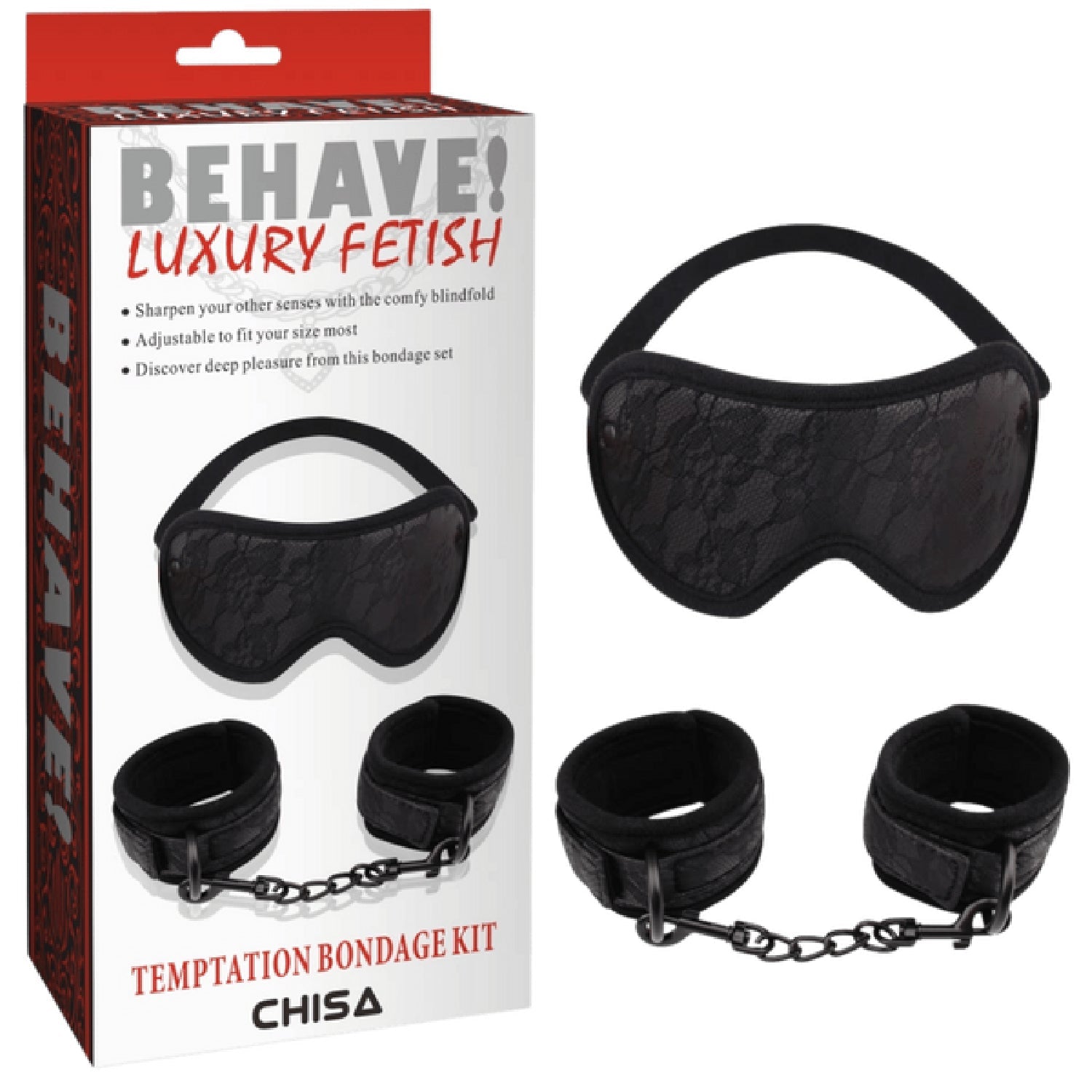 Temptation Bondage Kit – Adjustable Collar and Handcuffs Bondage Kit > Bondage Gear > Bondage Kits Main image