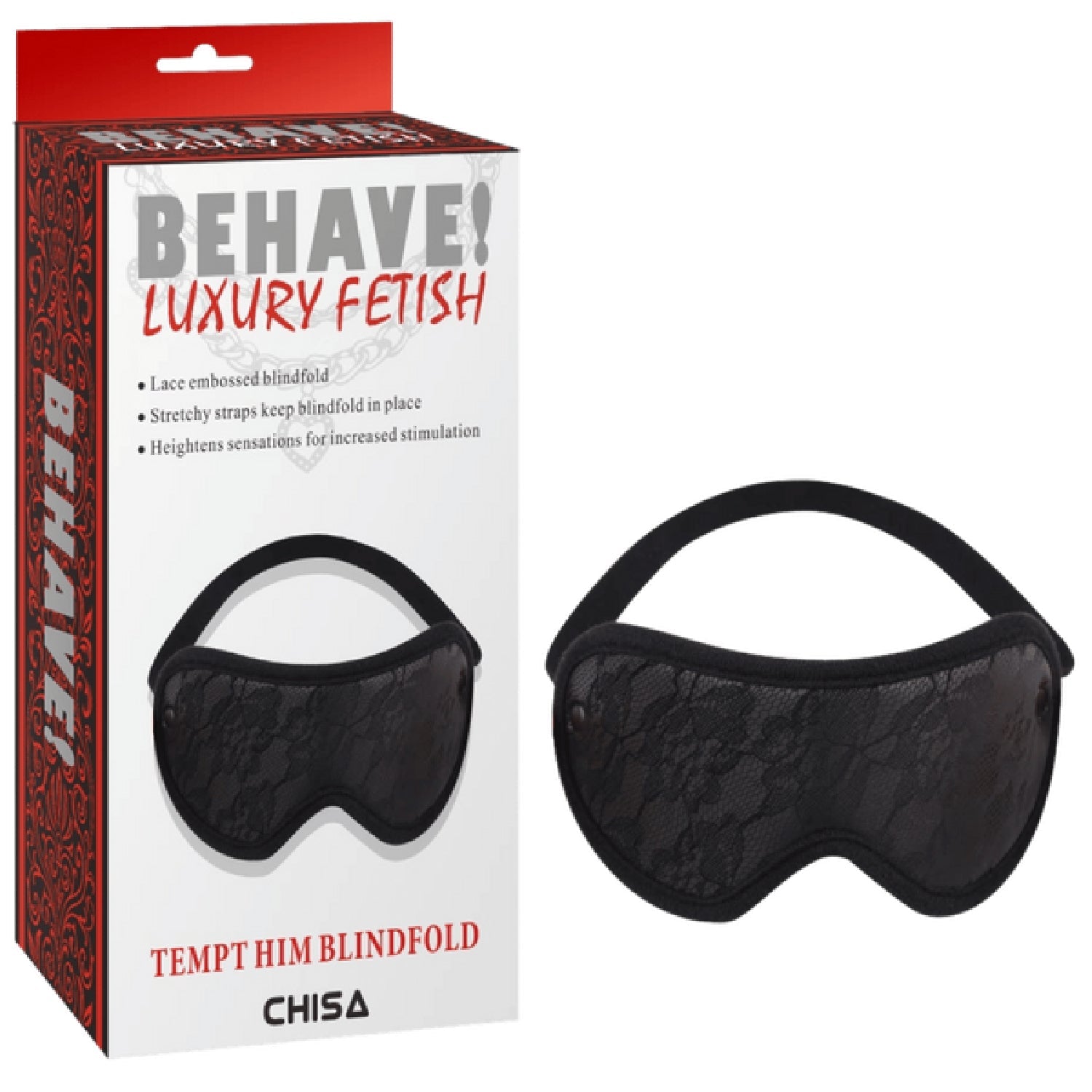 Tempt Him Blindfold – Adjustable Lace Blindfold > Bondage Gear > Blindfolds