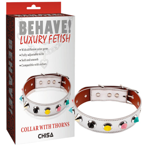Collar with Thorns – Fully Adjustable Collar Accessory > Bondage Gear > Collars & Leashes