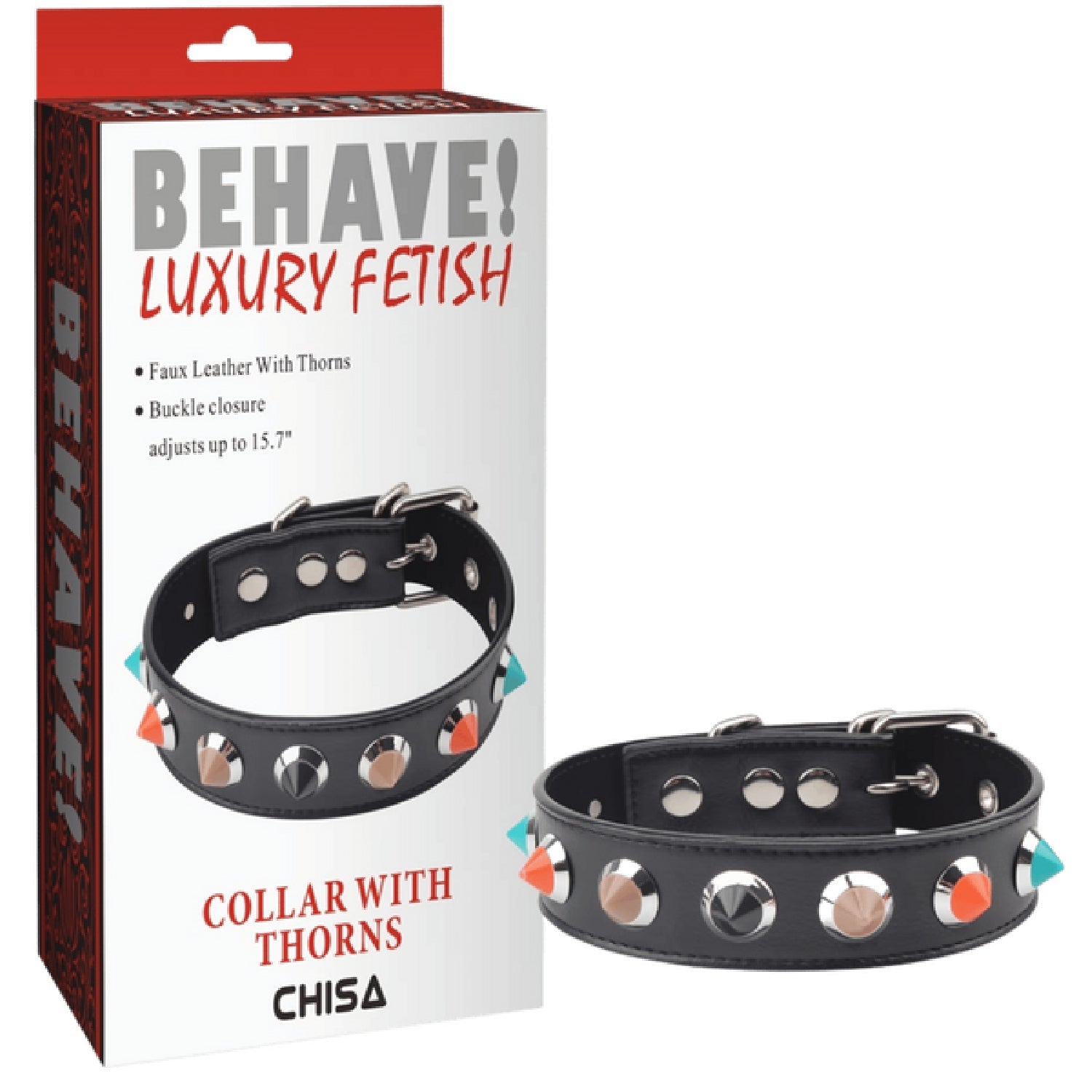 Collar With Thorns – Adjustable Collar Accessory > Bondage Gear > Collars & Leashes Main image