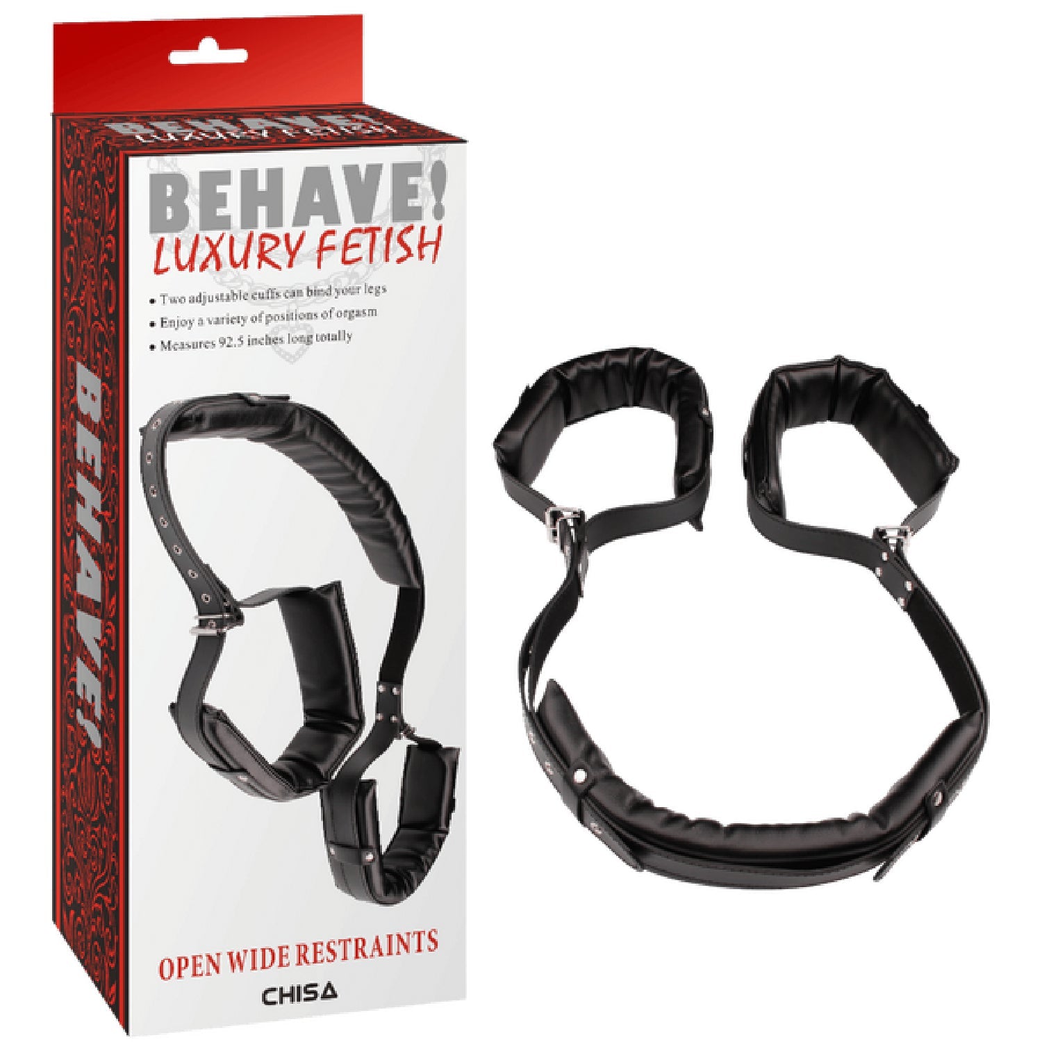 Open Wide Restraints – Fully Adjustable Bondage Restraints with Metal Hook > Bondage Gear > Restraints