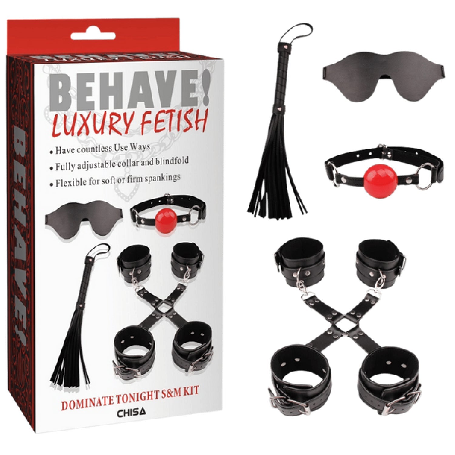Dominate Tonight S&M Kit – Fully Adjustable Bondage Set > Bondage Gear > Bondage Kits Main image
