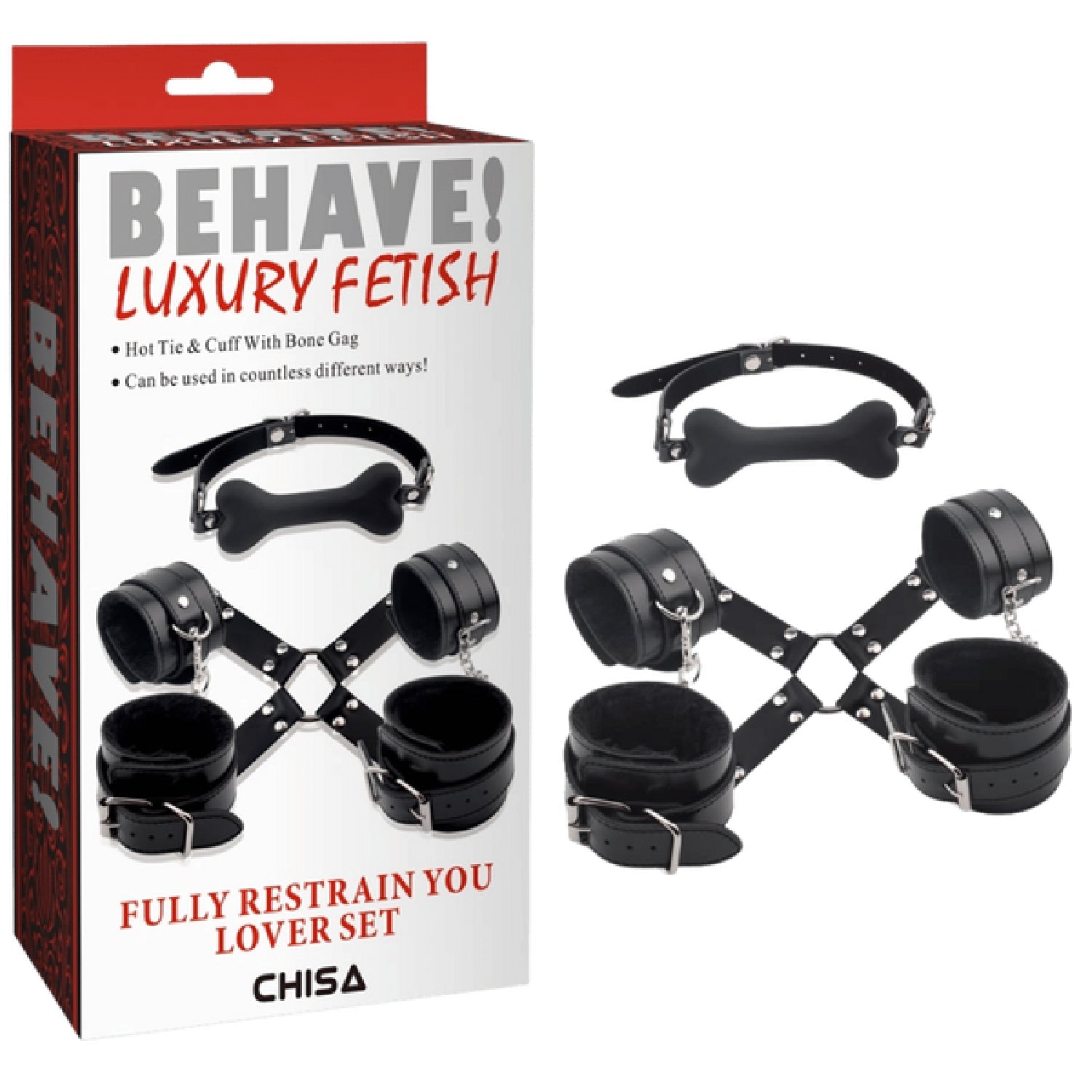 Fully Restrain Your Lover Set – Adjustable Collar Restraint Set > Bondage Gear > Restraints