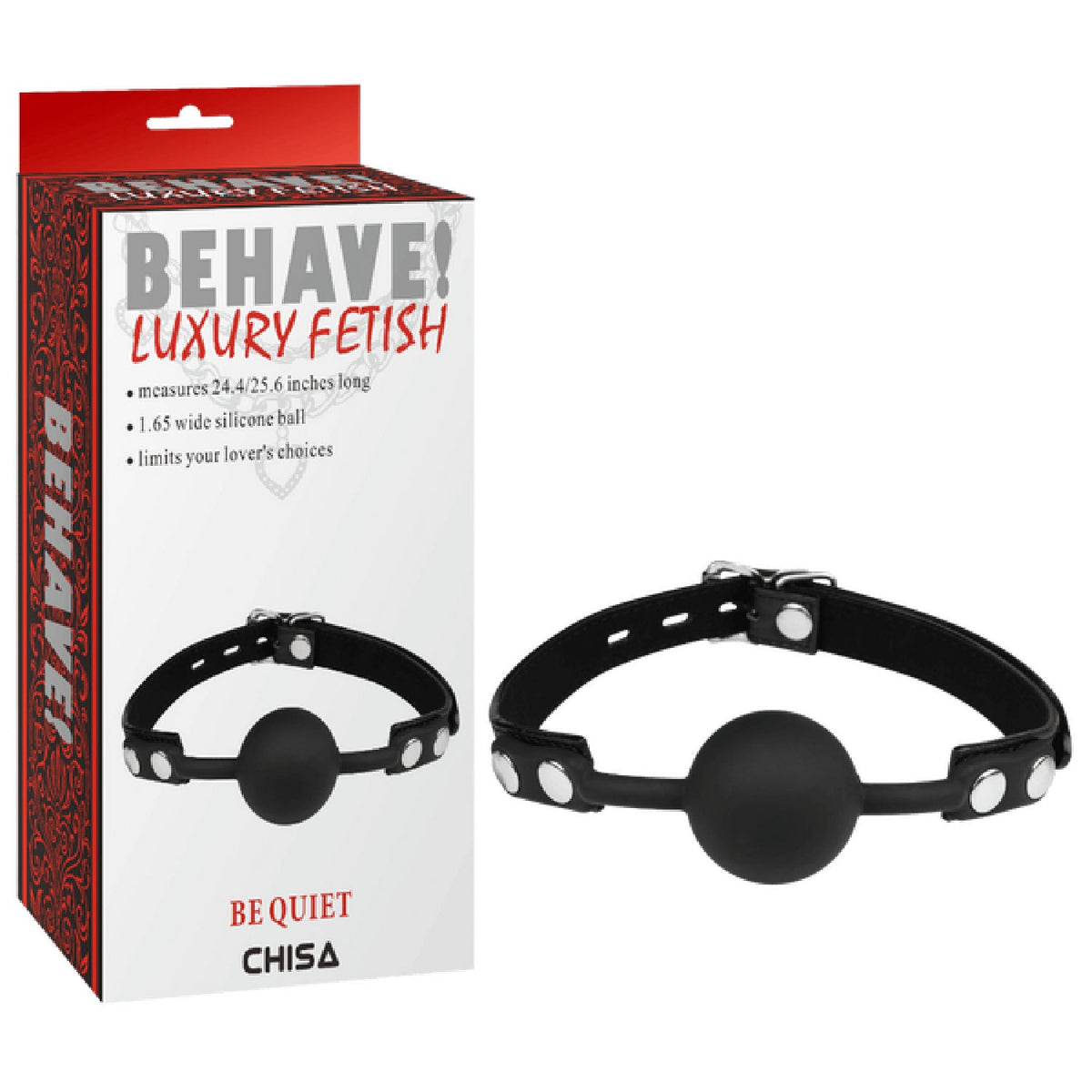 Be Quiet Fully Adjustable Soft Ball Gag – Comfortable and Easy to Use Ball Gag > Bondage Gear > Gags and Bits