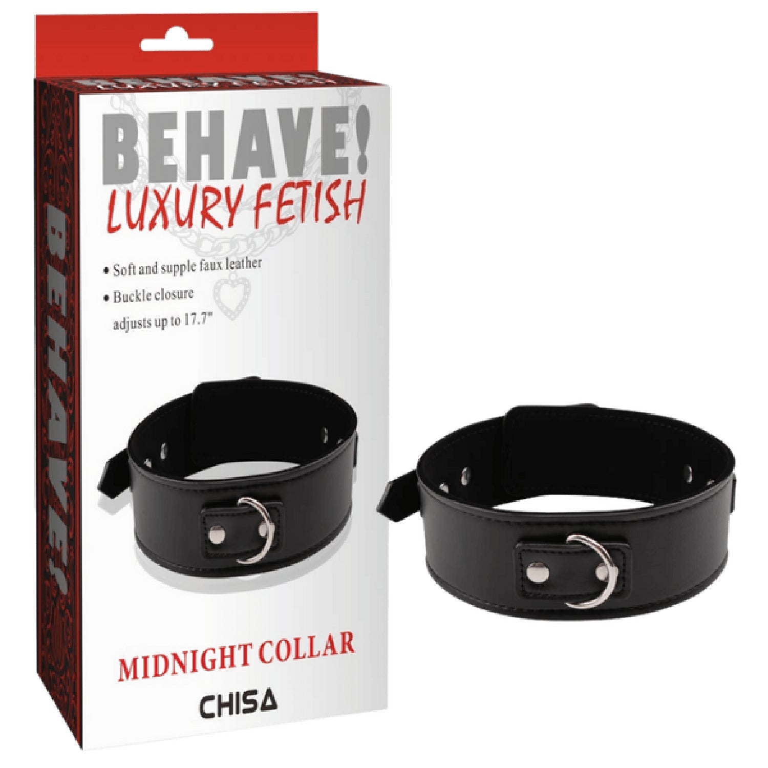 Midnight Collar – Fully Adjustable Collar > Bondage Gear > Collars & Leashes Main image