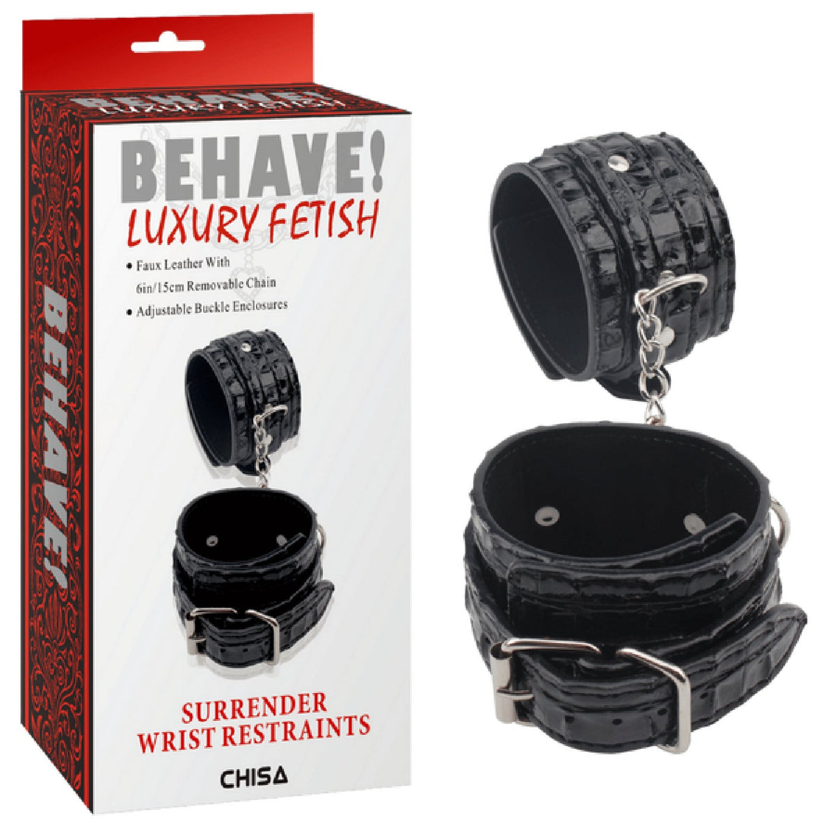 Surrender Wrist Restraints – Fully Adjustable Metal Hook Restraints > Bondage Gear > Restraints