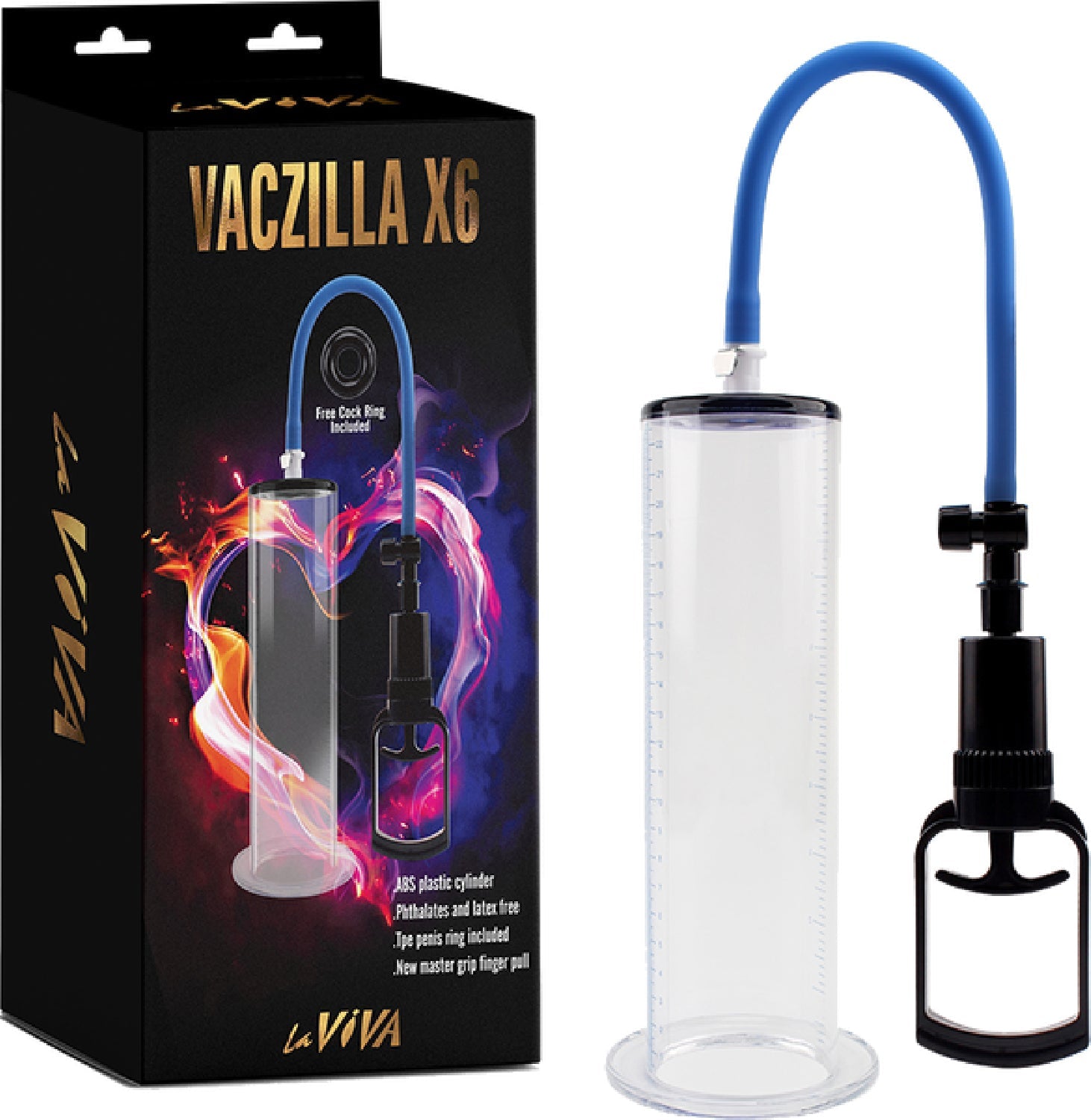 Vaczilla X6 – 7.9 Inch Phthalate-Free Penis Pump with TPR Sleeve and ABS Cylinder > Pumps > Penis Pumps