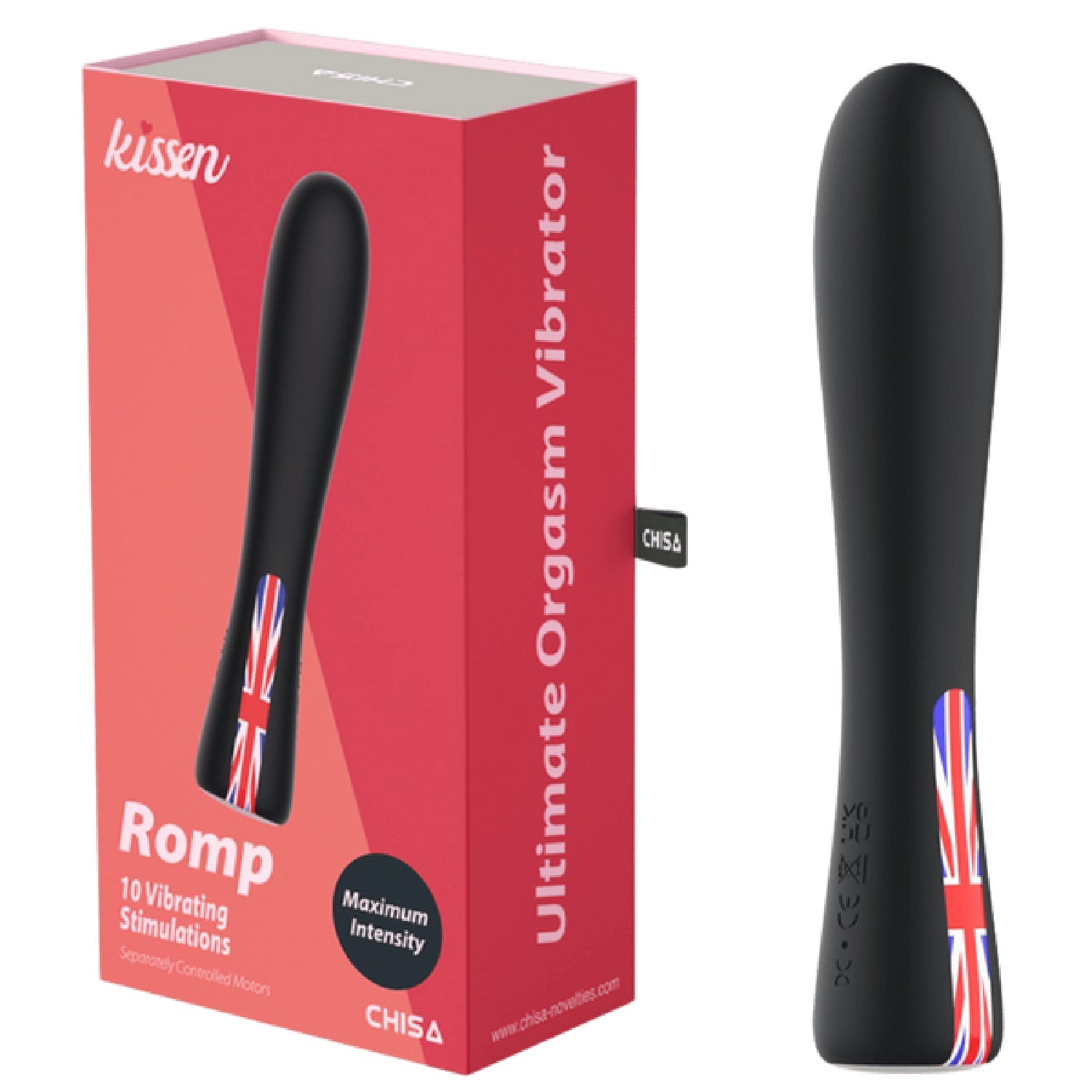 Romp – Waterproof 18cm Silicone Vibrator with 10 Vibration Patterns Secondary image