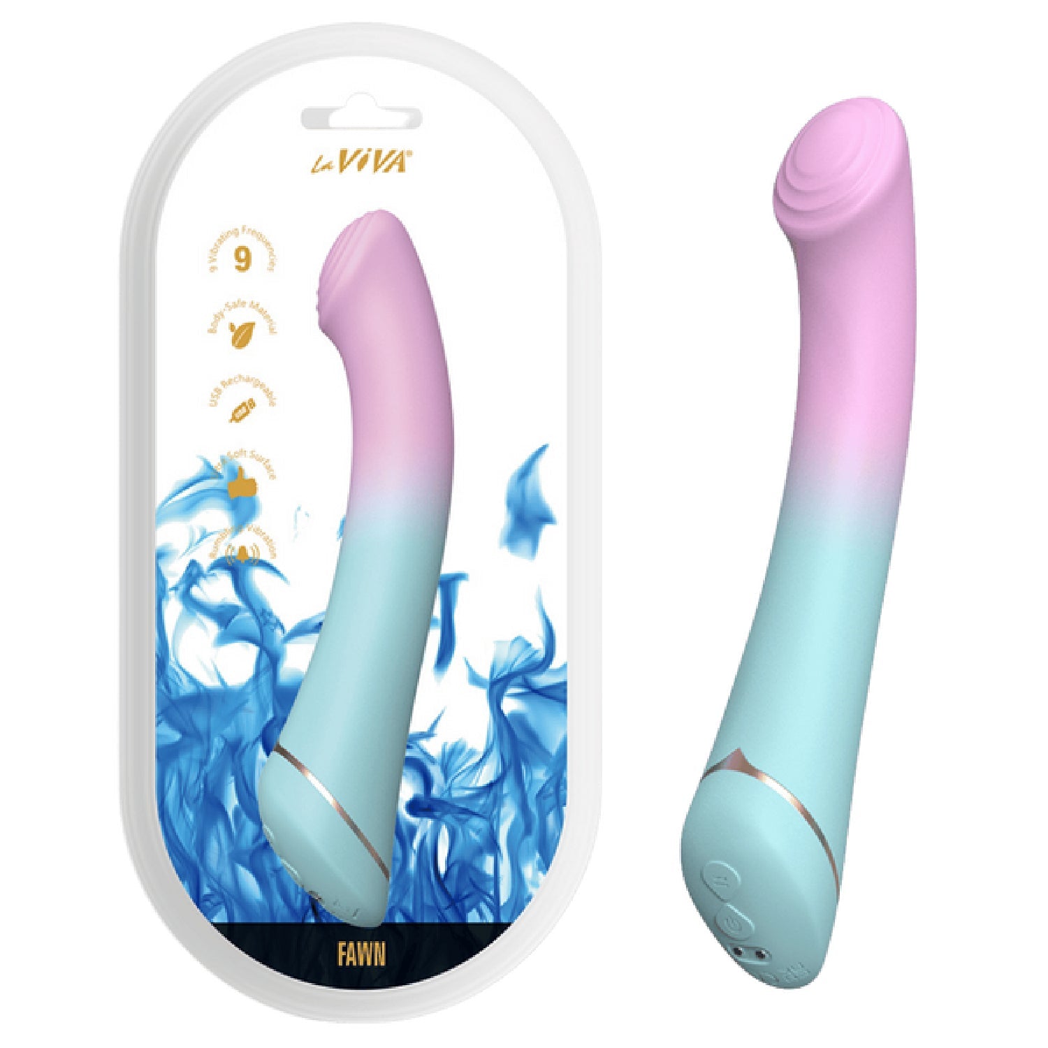 Rechargeable Fawn – Waterproof Vibrator with 9 Frequency Vibrations Secondary image