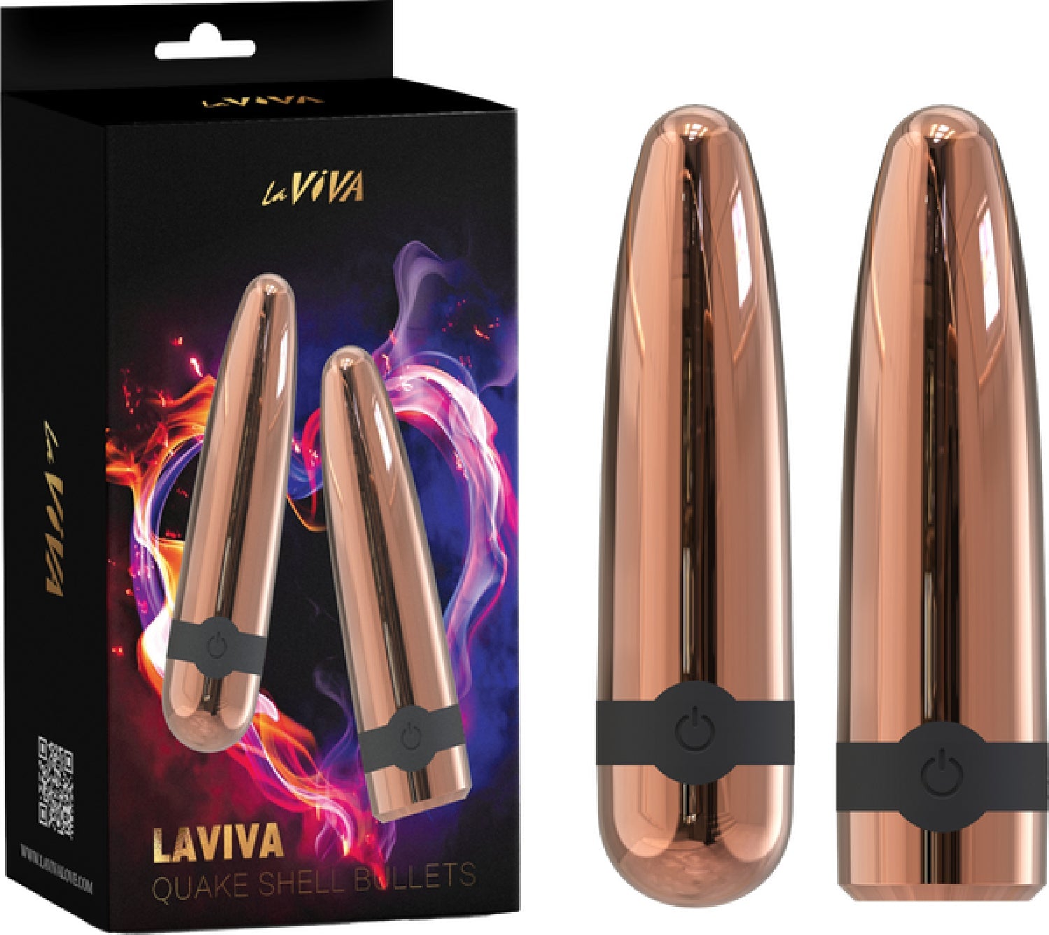 Laviva Quake Shell Bullets – Luxury Powerful Vibrating Bullet Set > Vibrators > Mini Vibrators