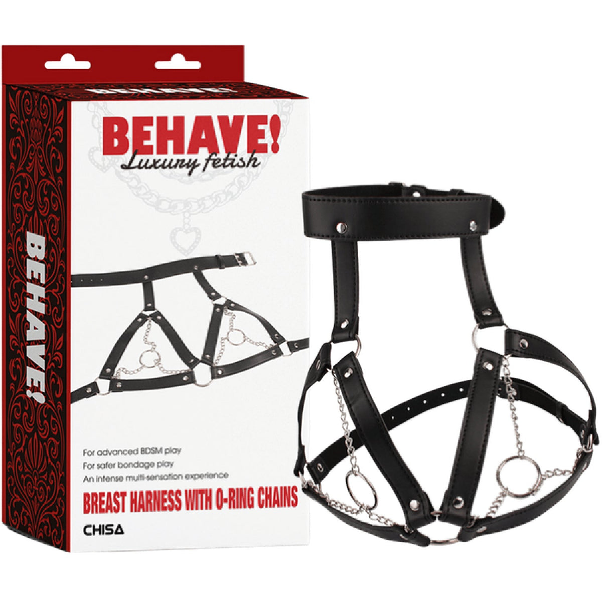 Breast Harness with O-Ring Chains – BDSM Bondage Harness > Clothes > Womens Harnesses