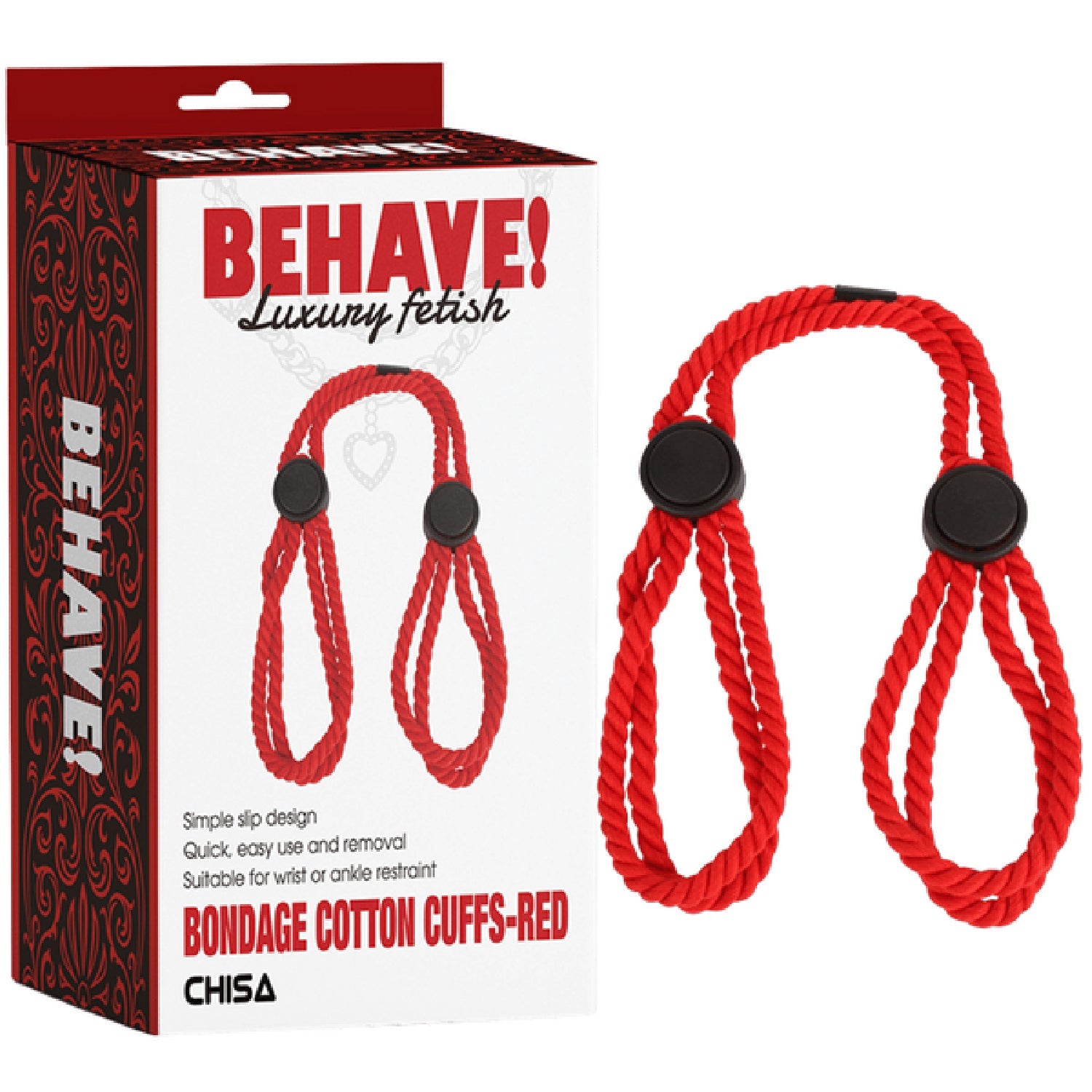 Bondage Cotton Cuffs – Simple Slip Design Restraint Cuffs > Bondage Gear > Restraints