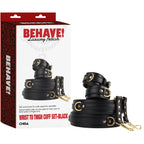 Wrist to Thigh Cuff Set – Adjustable Soft PU Cuffs Restraint Set > Bondage Gear > Restraints
