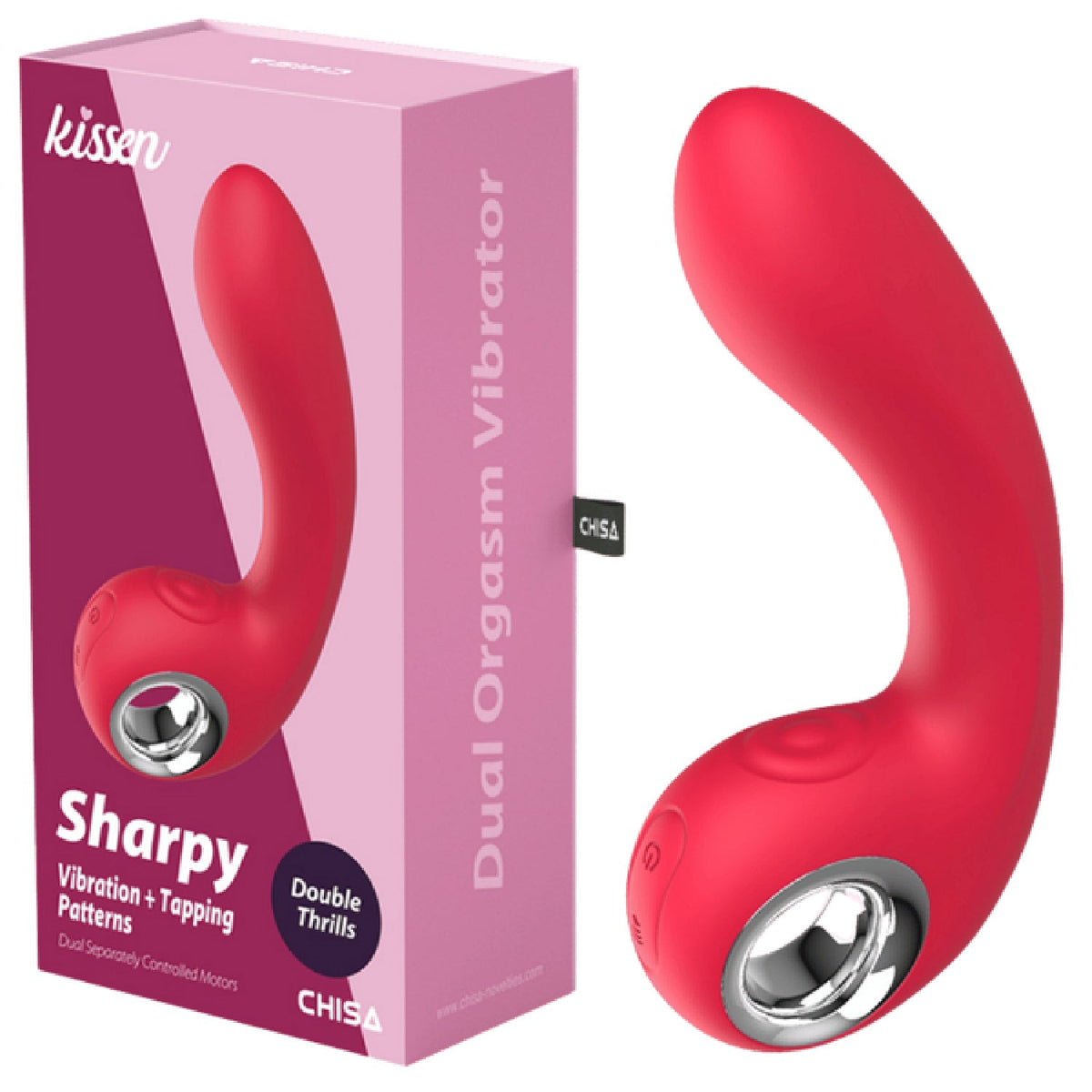 Sharpy – Waterproof Silicone Vibrator with 10 Vibration and Tapping Patterns 17.8cm > Vibrators > Standard Vibrators