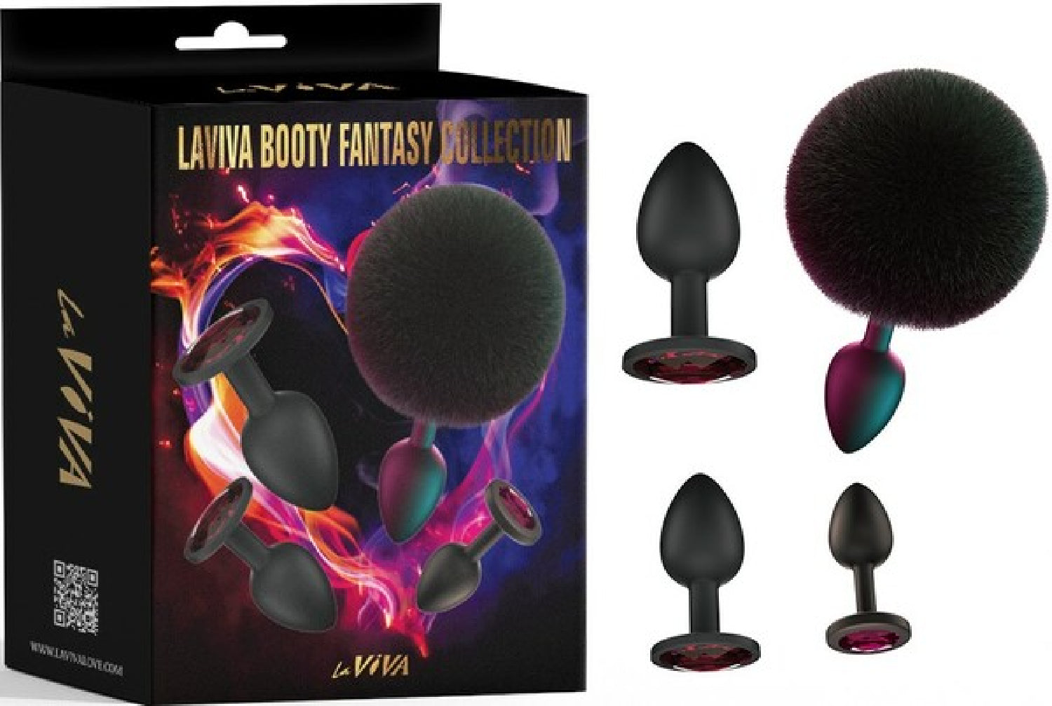 Booty Fantasy 4 Piece Diamond Butt Plug Collection – Luxury Butt Plug Set > Anal Range > Butt Plug Kits