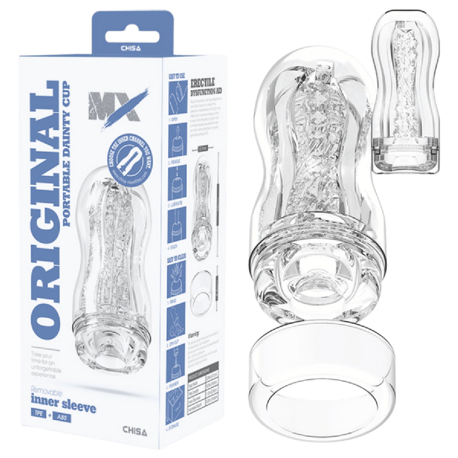 Original Portable Dainty Cup – Super-Soft Portable Cup 16cm > Sex Toys For Men > Masturbators Cup Main image