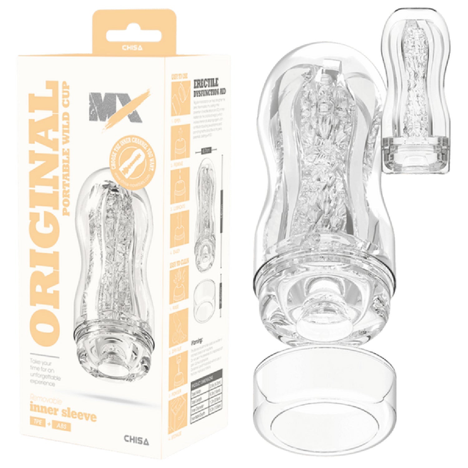 Original Portable Wild Cup – Soft Sucking Portable Cup 16cm > Sex Toys For Men > Masturbators Cup Main image