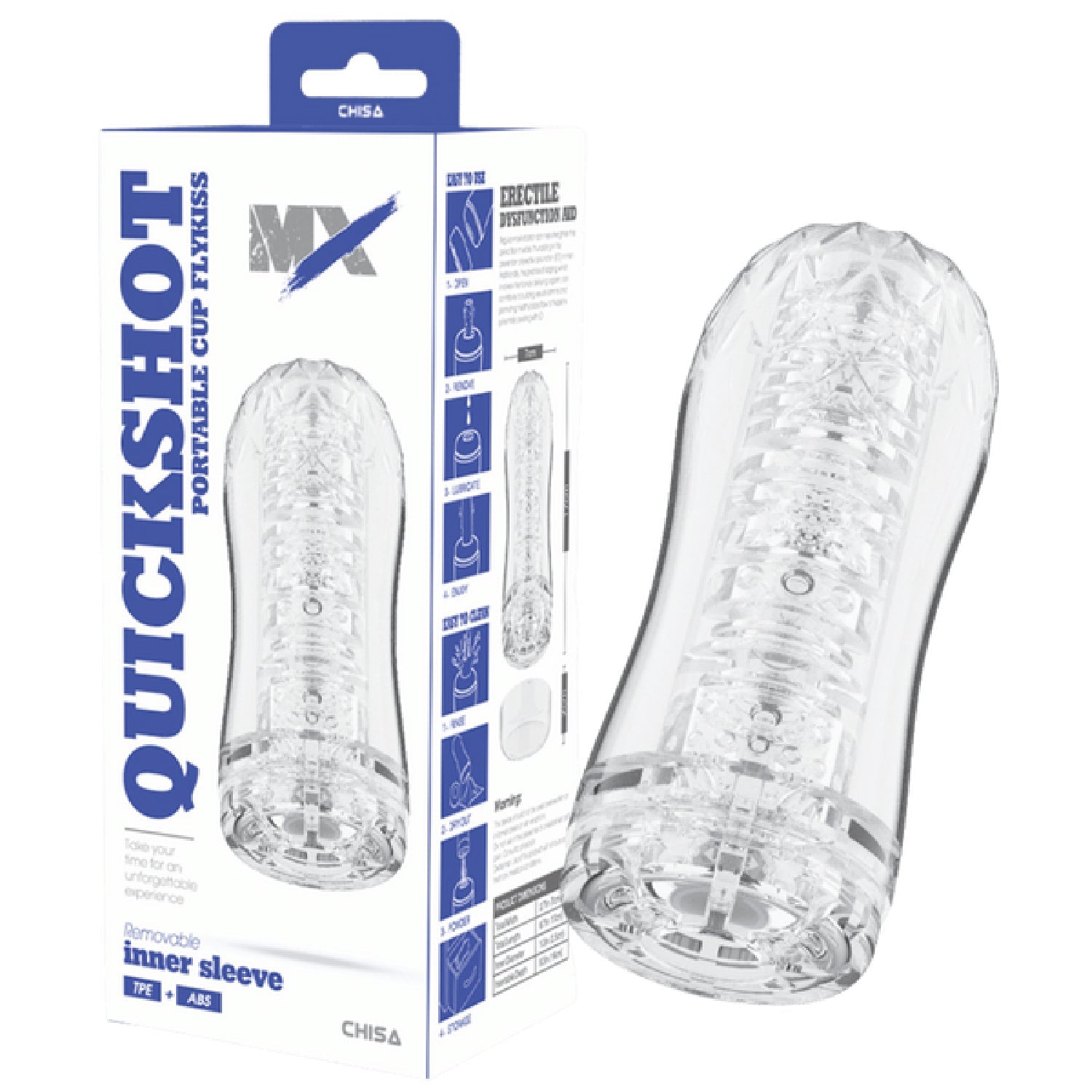 Quickshot Portable Cup Flykiss – Super-Soft 17cm Male Masturbator > Sex Toys For Men > Masturbators Cup Main image