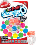 Screaming O Colour Pop Quickie Plus – Stretchy Vibrating Erection Ring with Clitoral Stimulator > Cock Ring > Vibrating
