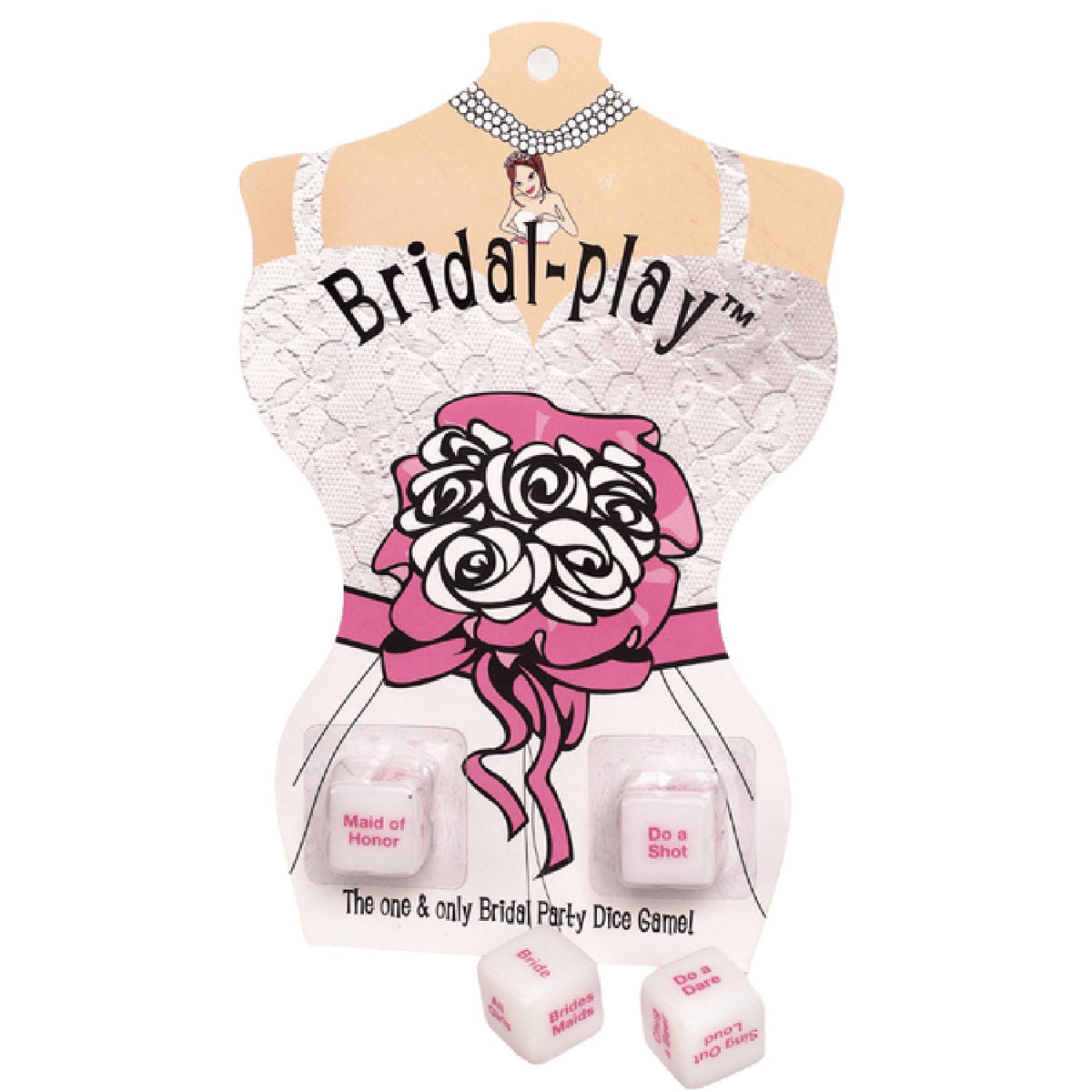 Bridal Play Dice – Game Accessories with Cheeky Prompts and Playful Dares for Bachelorette Party > Novelties > Bachelor & Bachelorette Items