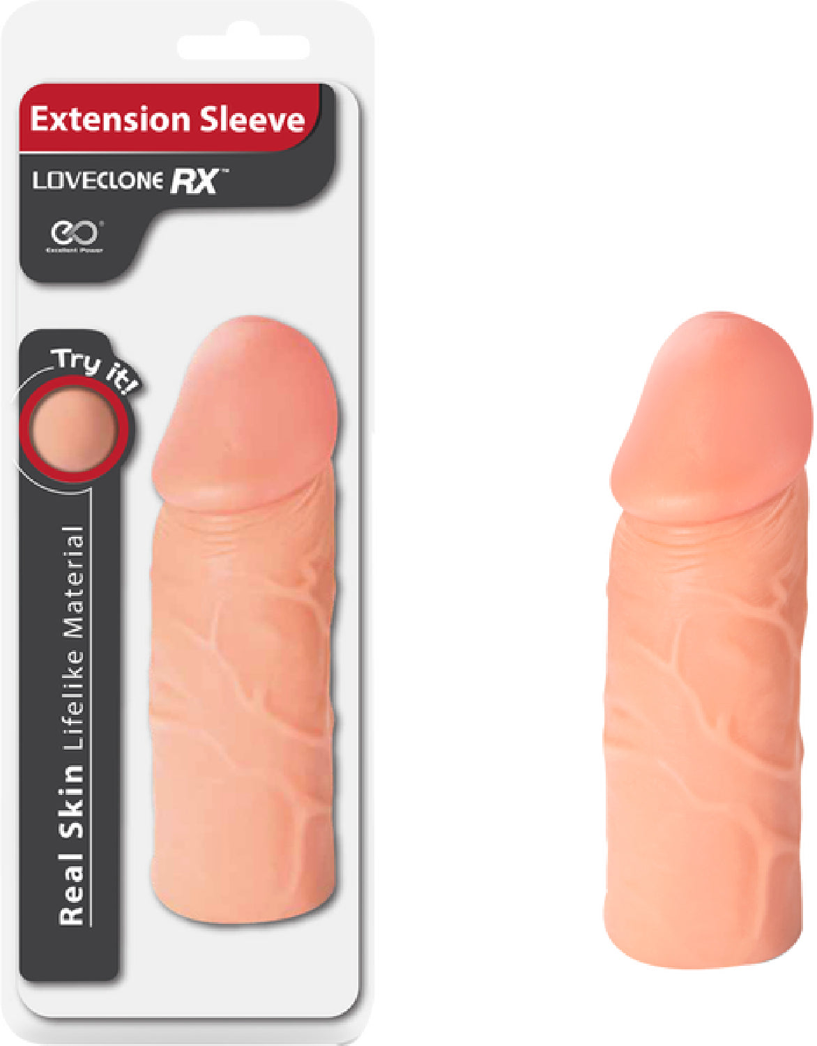 Extension Sleeve 6 Inch – Real Skin Lifelike Material Sleeve > Sex Toys For Men > Penis Sleeves
