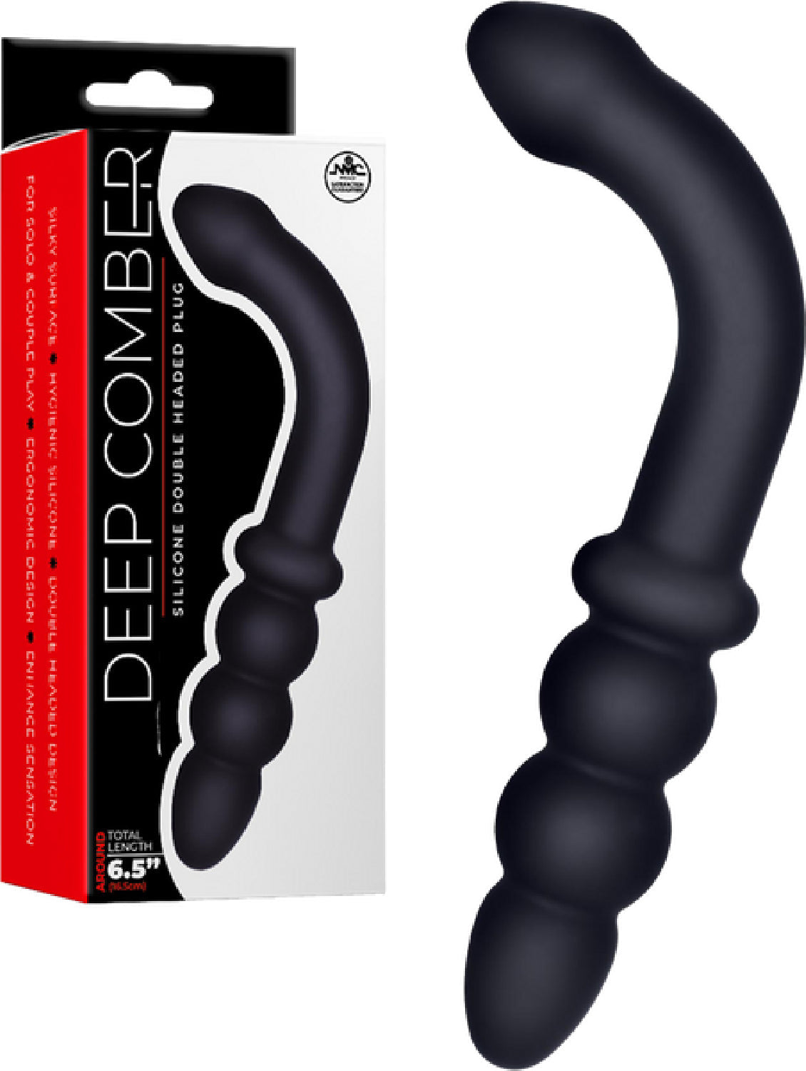 Deep Comber Hook – Ergonomic Double-Headed Silicone 6.5 Inch > Anal Range > Anal Probes