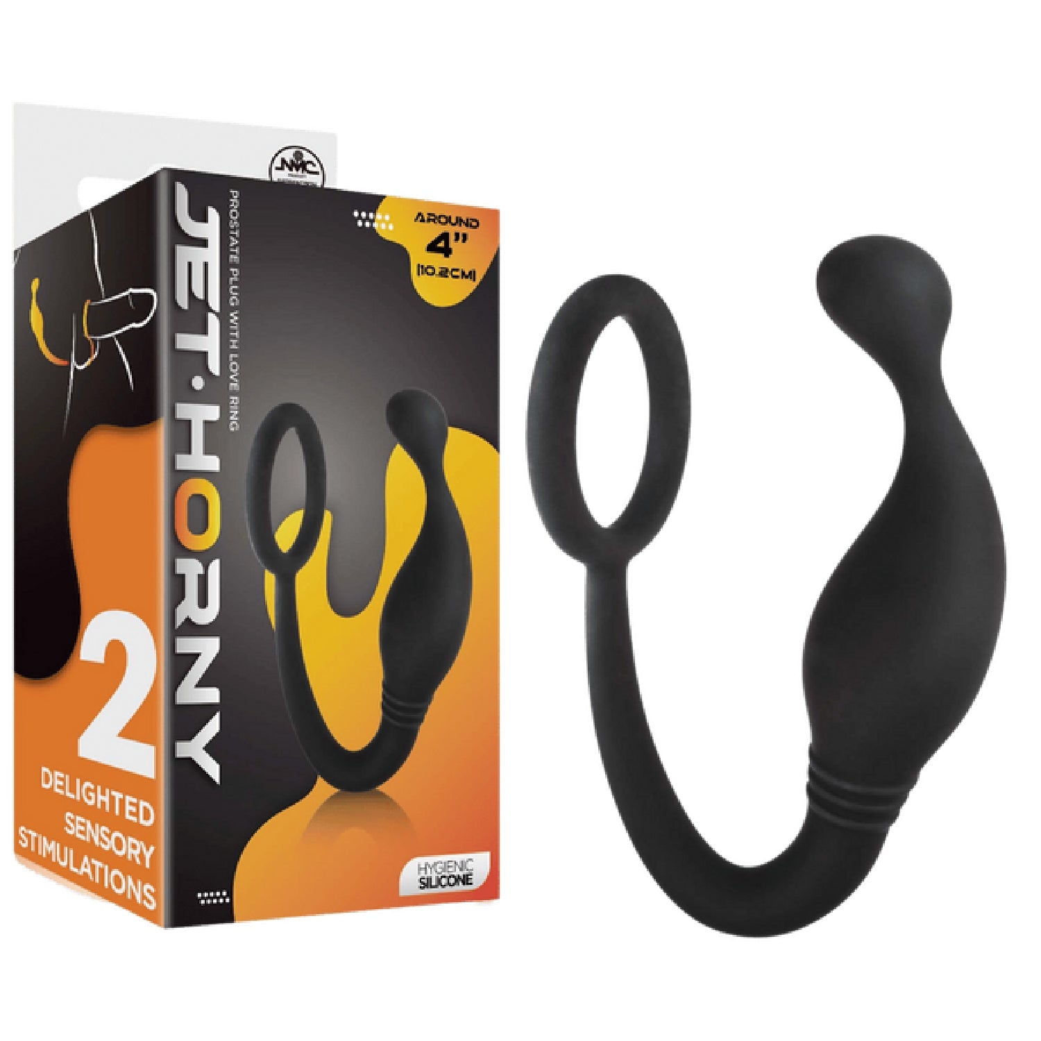 Prostate Plug with Love Ring – 4 Inch Hygienic Silicone Butt Plug > Anal Range > Prostate Plugs Main image
