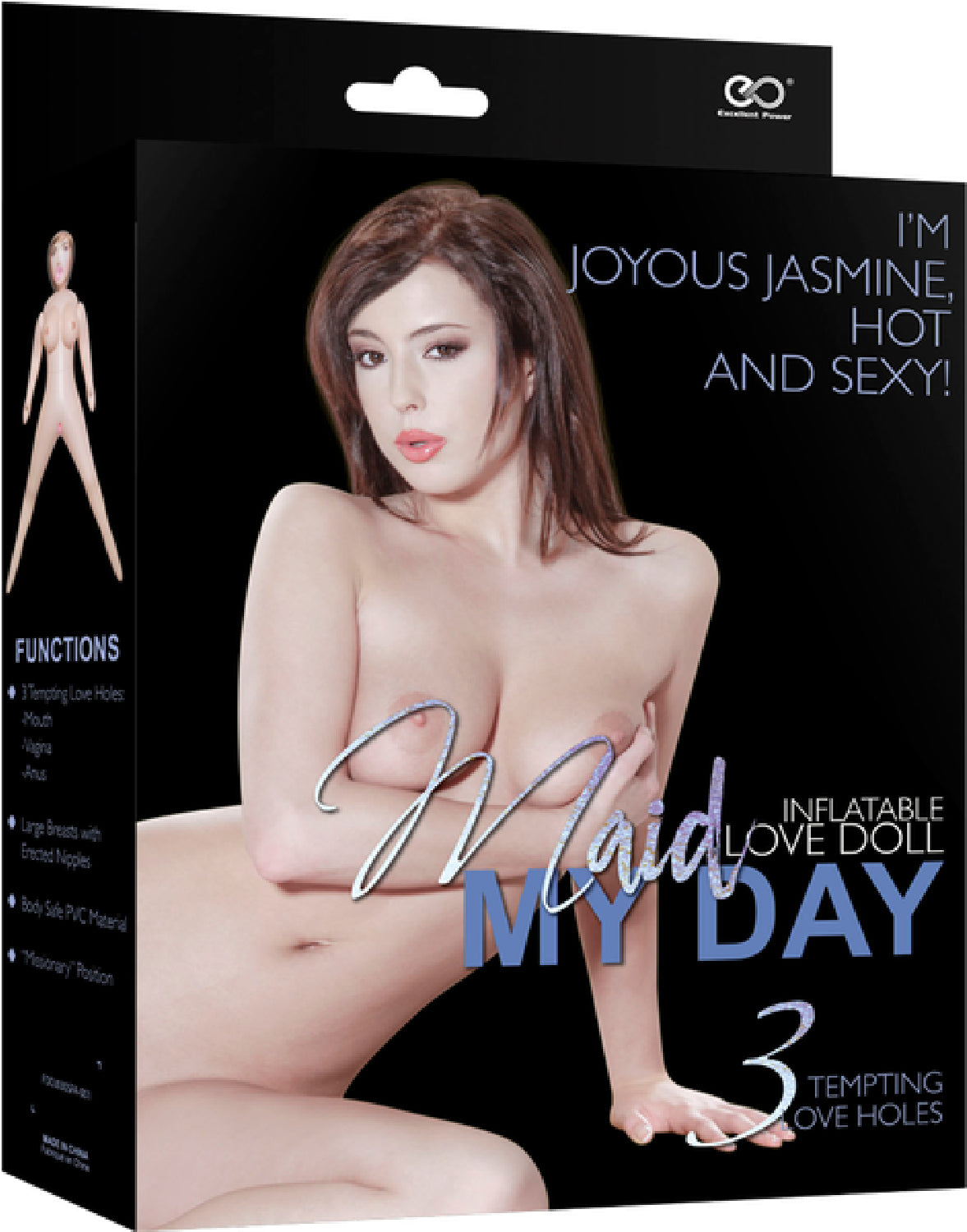Joyous Jasmine – Body-Safe PVC Love Doll with Three Love Holes and Large Breasts > Sex Toys > Sex Dolls > Novelty Inflatables
