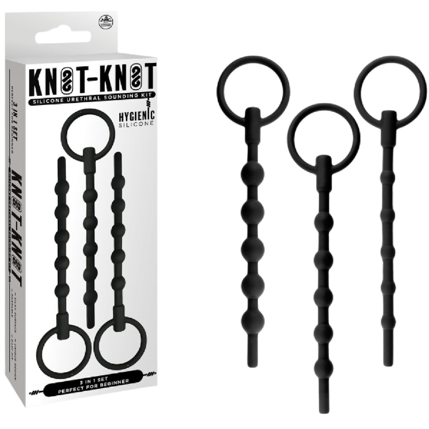 Silicone Ribbed Urethral Sounding Kit – Medical-Grade Flexible Urethral Sounds > Sex Toys For Men > Sounding Rods