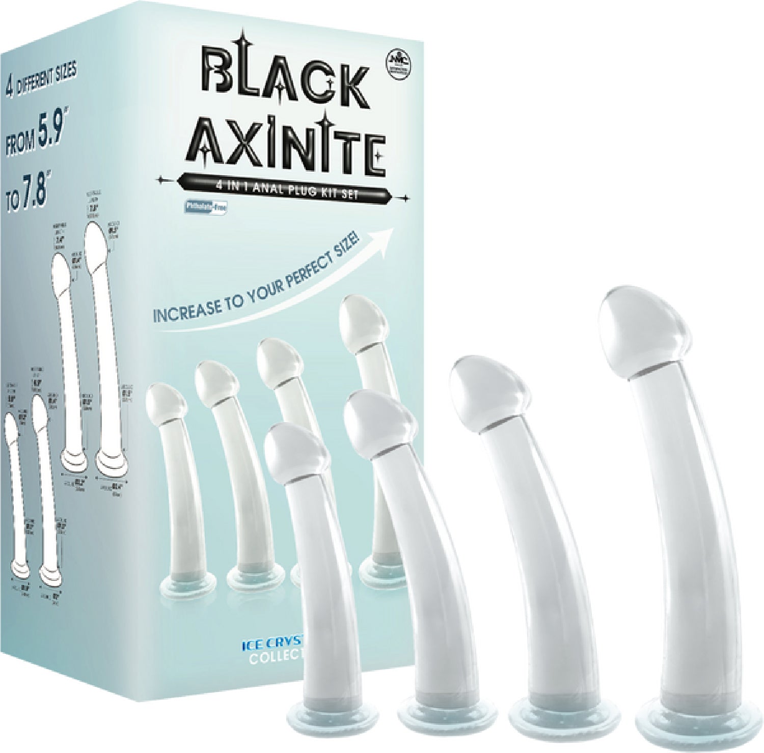 4 in 1 Anal Plug Kit – Flexible Hygienic Suction Cup Base Anal Plugs > Anal Range > Butt Plug Kits