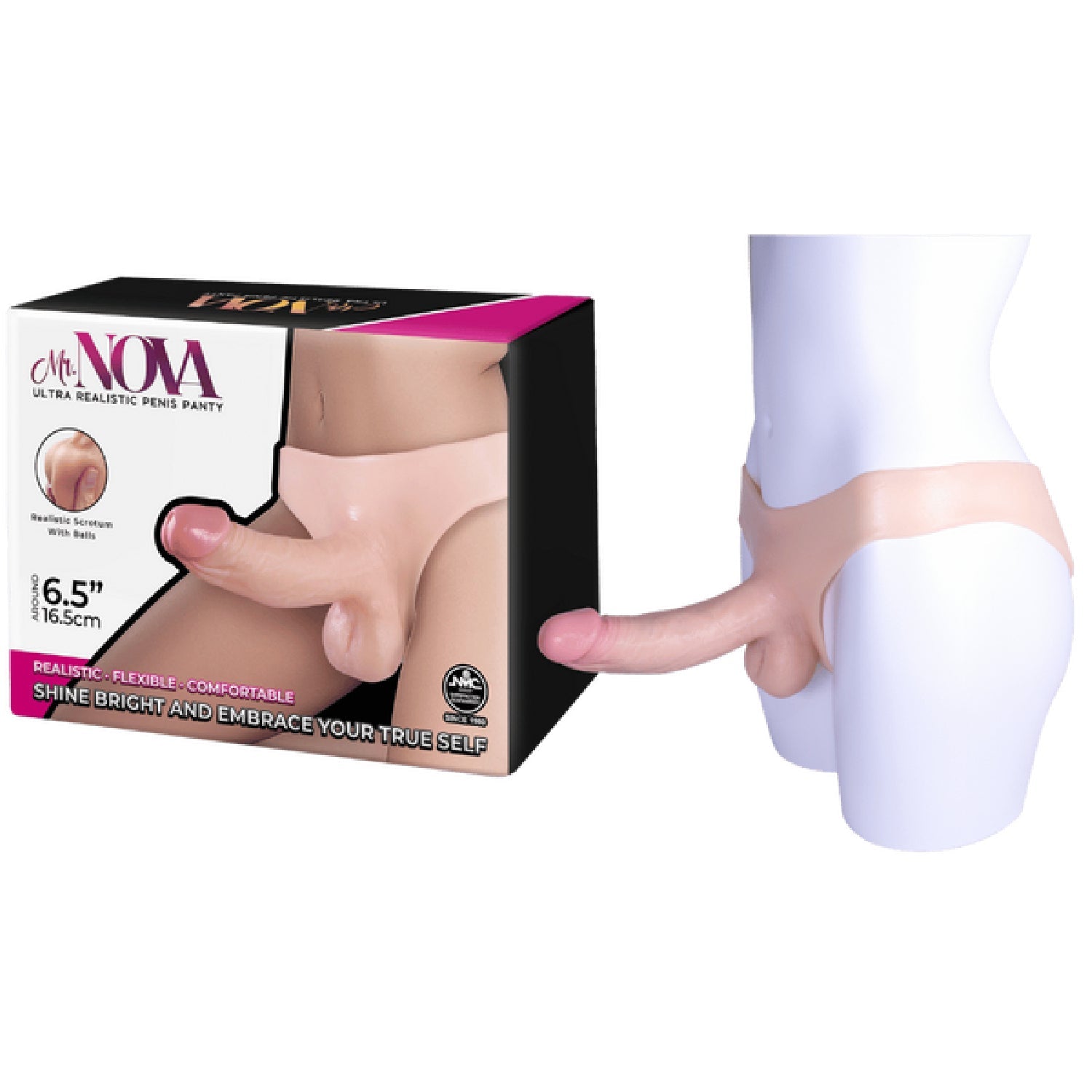 Ultra Realistic 6.5 Inch Penis Panty – Flexible Comfortable Underwear > Gender > Bodyforms Main image