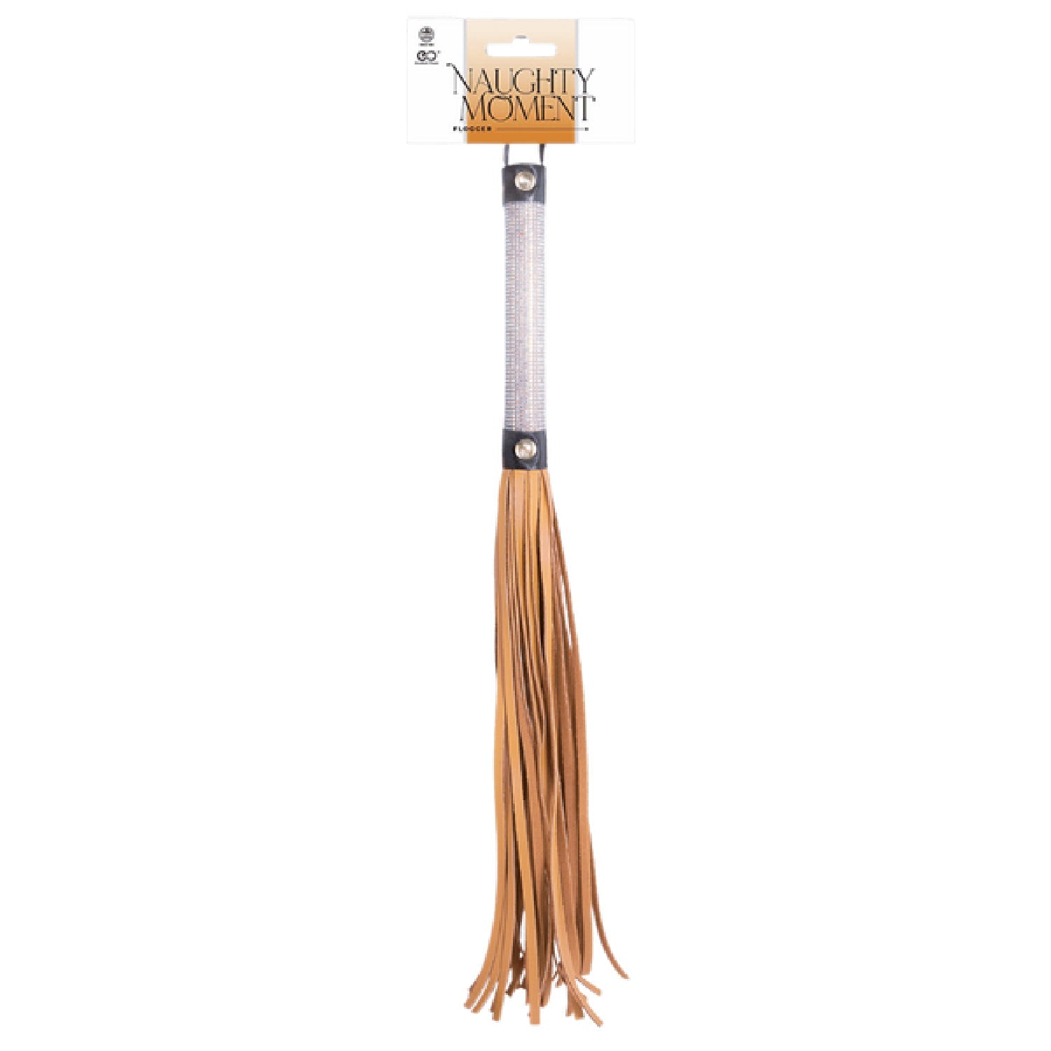 Flogger Diamond Covered Handle 44.5cm – Leather Flogger > Bondage Gear > Whips & Floggers