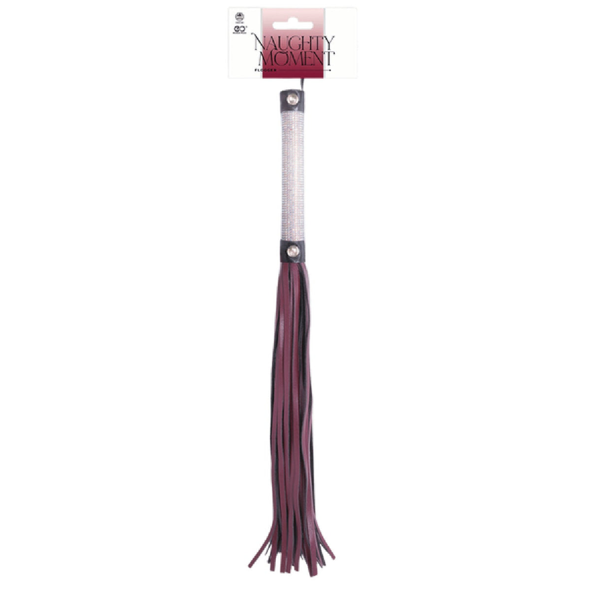 Flogger Diamond Covered Handle 44.5cm – Leather Flogger > Bondage Gear > Whips & Floggers