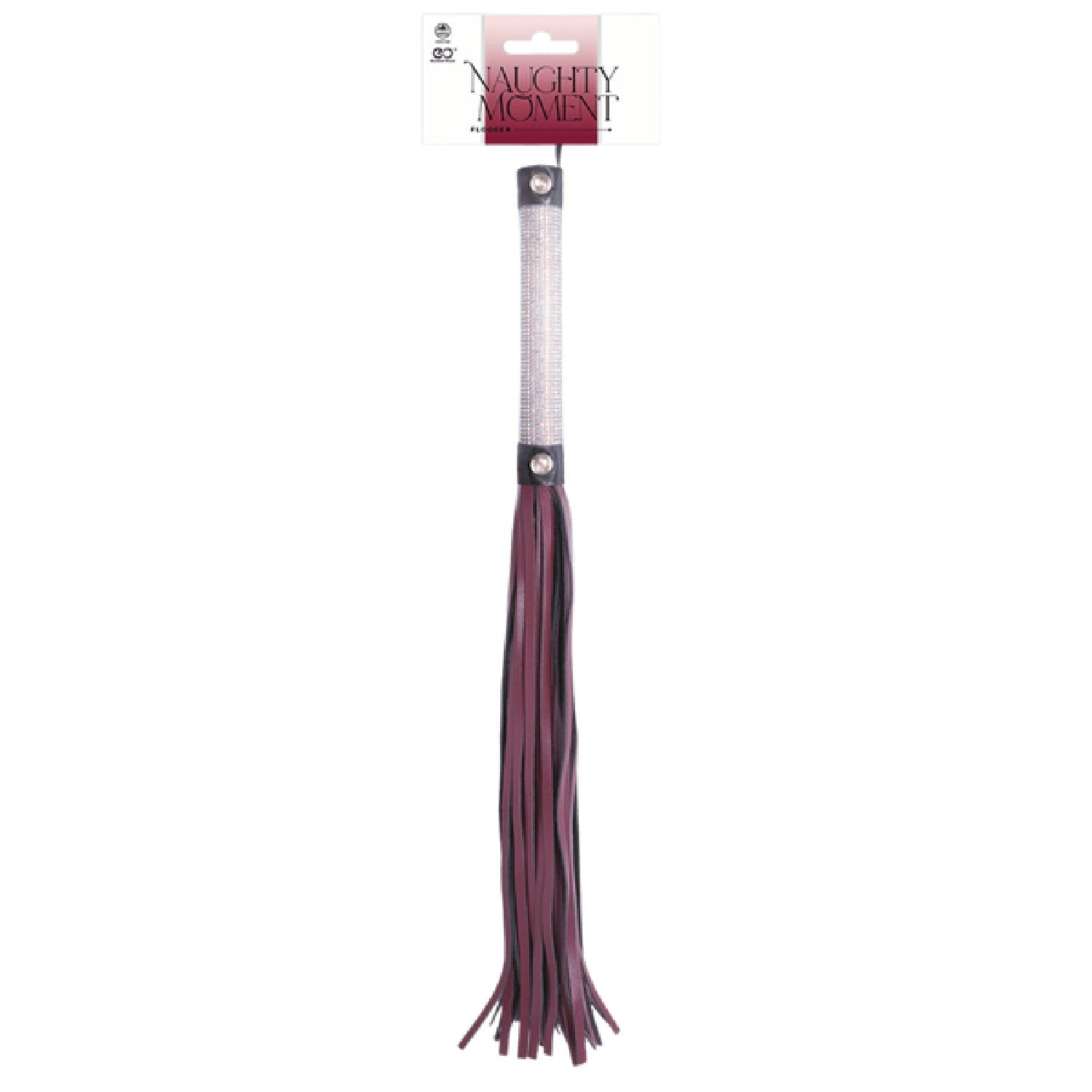 Flogger Diamond Covered Handle 44.5cm – Leather Flogger > Bondage Gear > Whips & Floggers