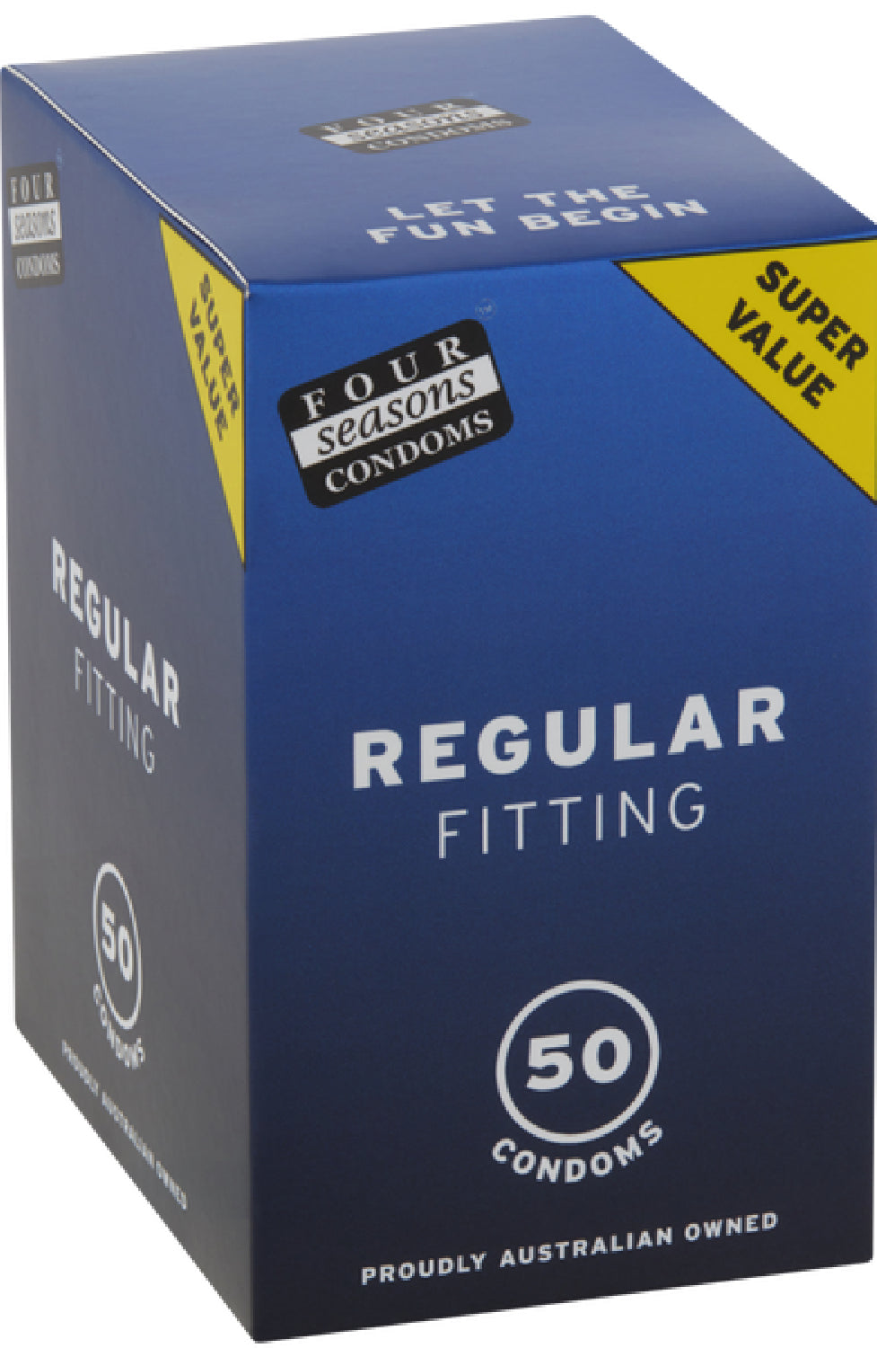 Four Seasons Regular Condoms – 54mm Lubricated Condoms 50 Pack > Essentials > Condoms Main image