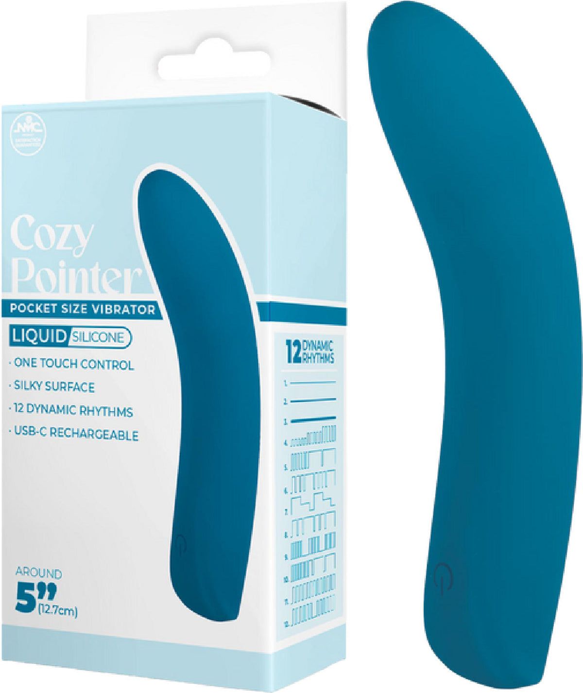 Cozy Pointer – Silicone Rechargeable 5 Inch Vibrator with One Touch Control > Vibrators > Standard Vibrators