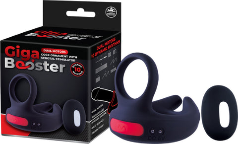 Dual Motor Cock Ring with Scrotal Stimulator – Rechargeable Splashproof Silicone Toy > Cock Ring > Vibrating