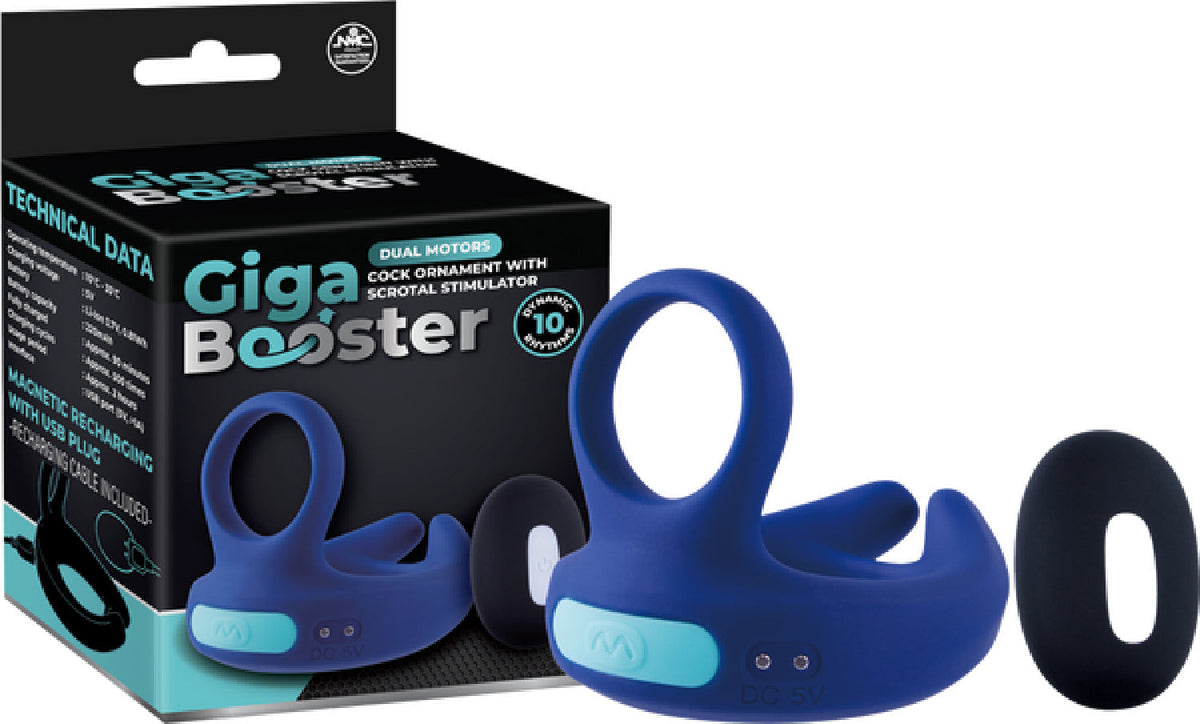 Dual Motor Cock Ring with Scrotal Stimulator – Rechargeable Splashproof Silicone Toy > Cock Ring > Vibrating